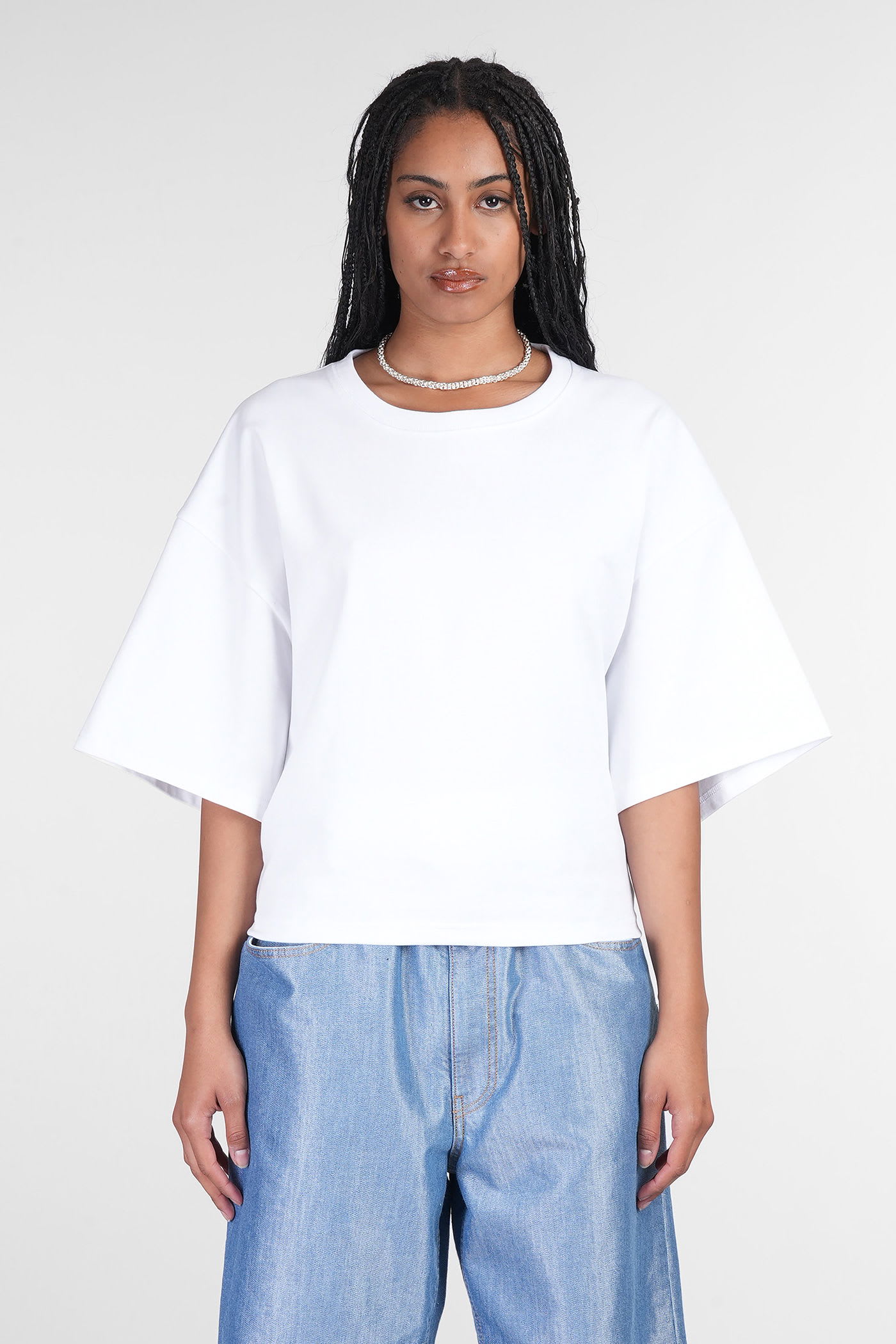 DARKPARK Doyle T-shirt In White Cotton