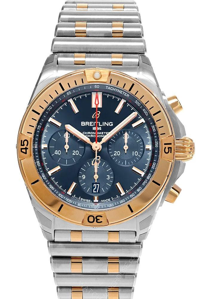 BREITLING Chronomat B01 Automatic SS 42MM Blue Dial Men's Watch UB0134101C1U1