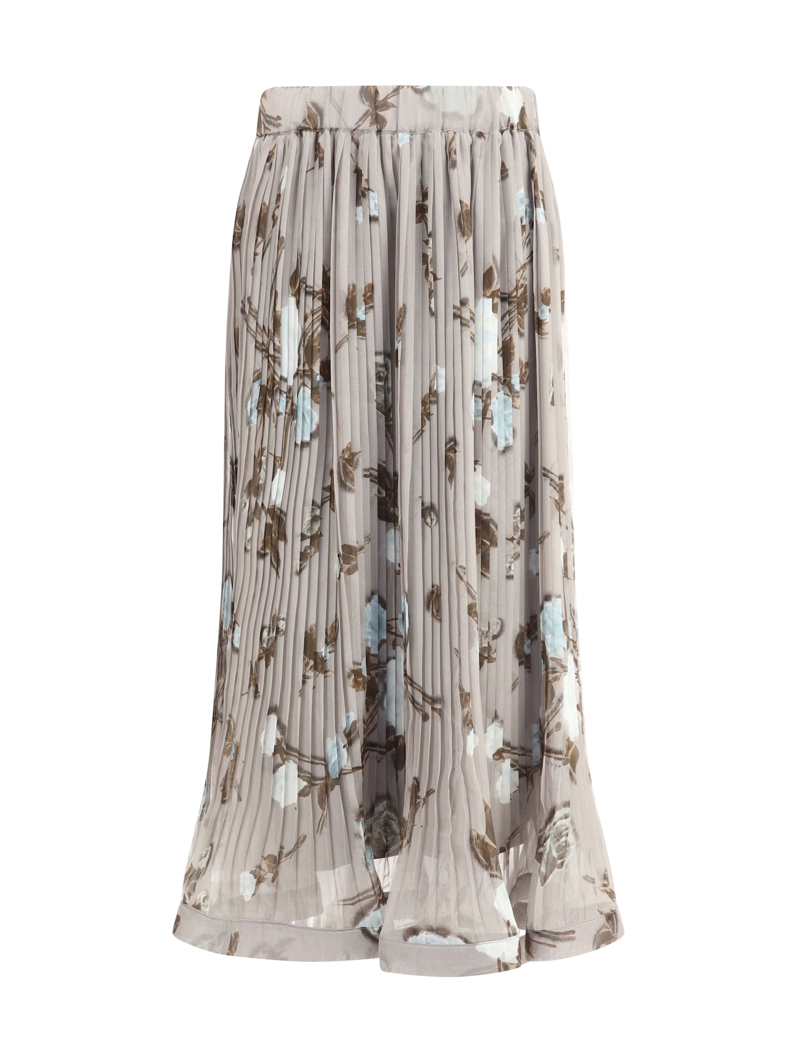 Parosh Chiffon Pleated Skirt