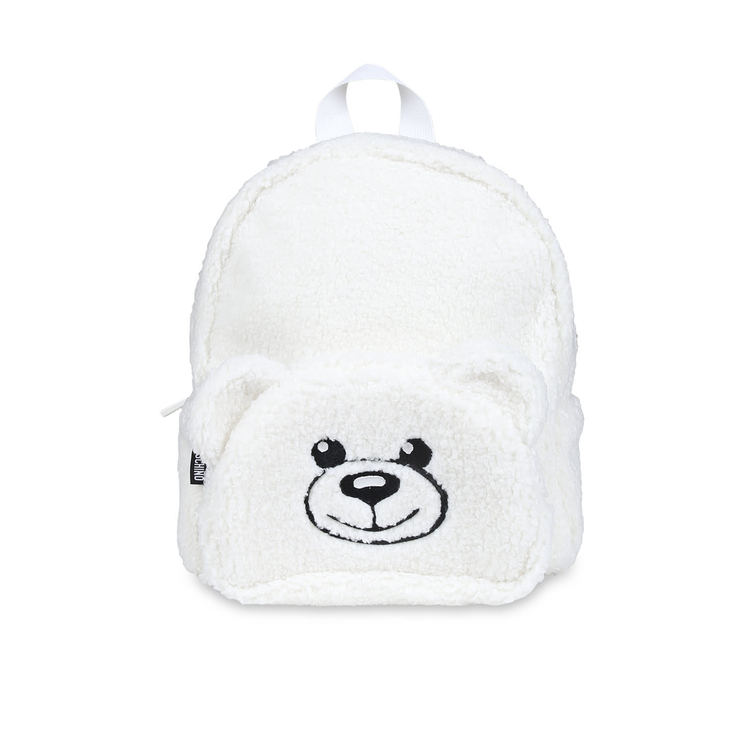 Moschino Ivory Backpack For Babykids With Teddy Bear