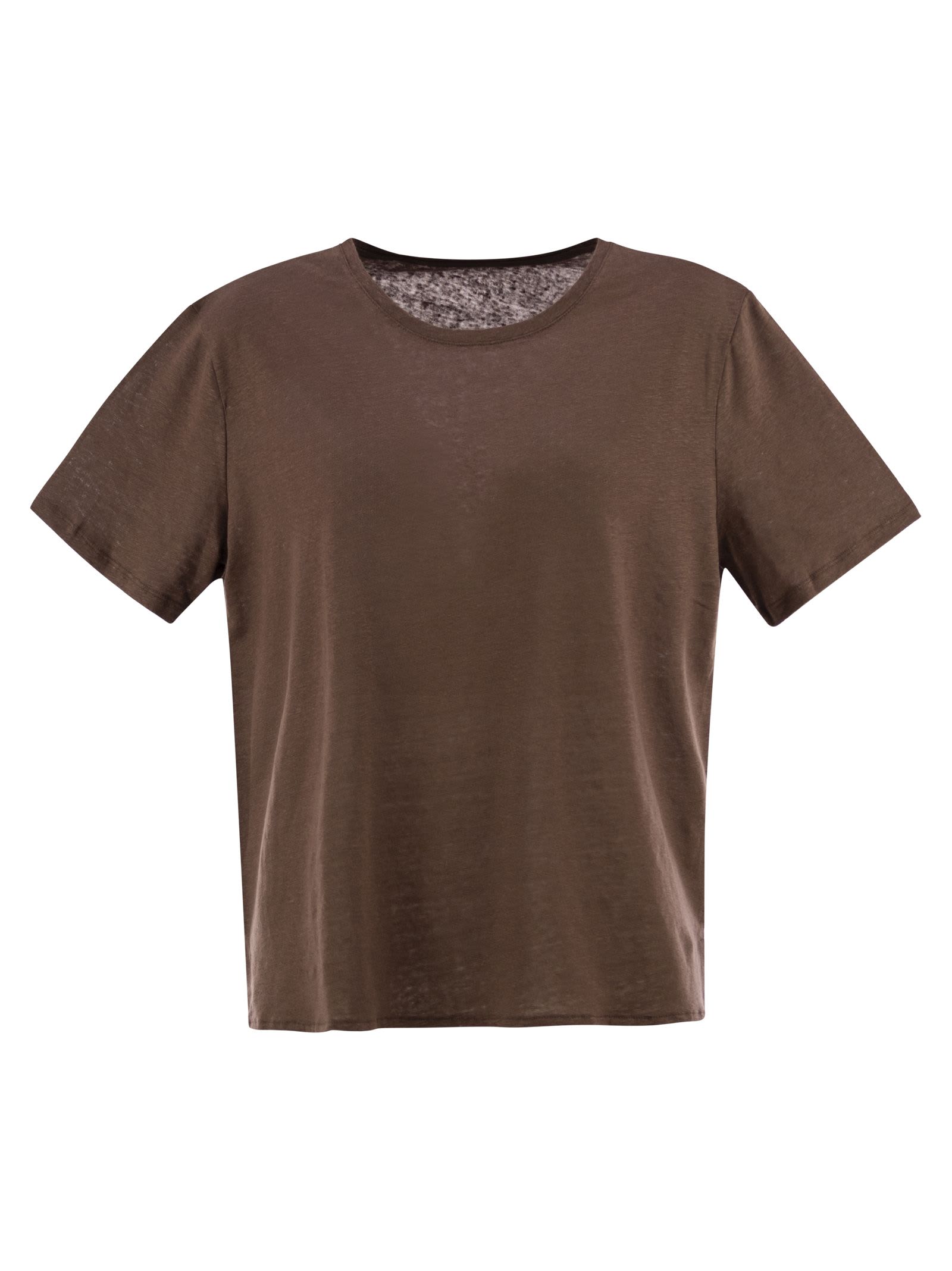 Majestic Filatures Linen Crew-neck T-shirt