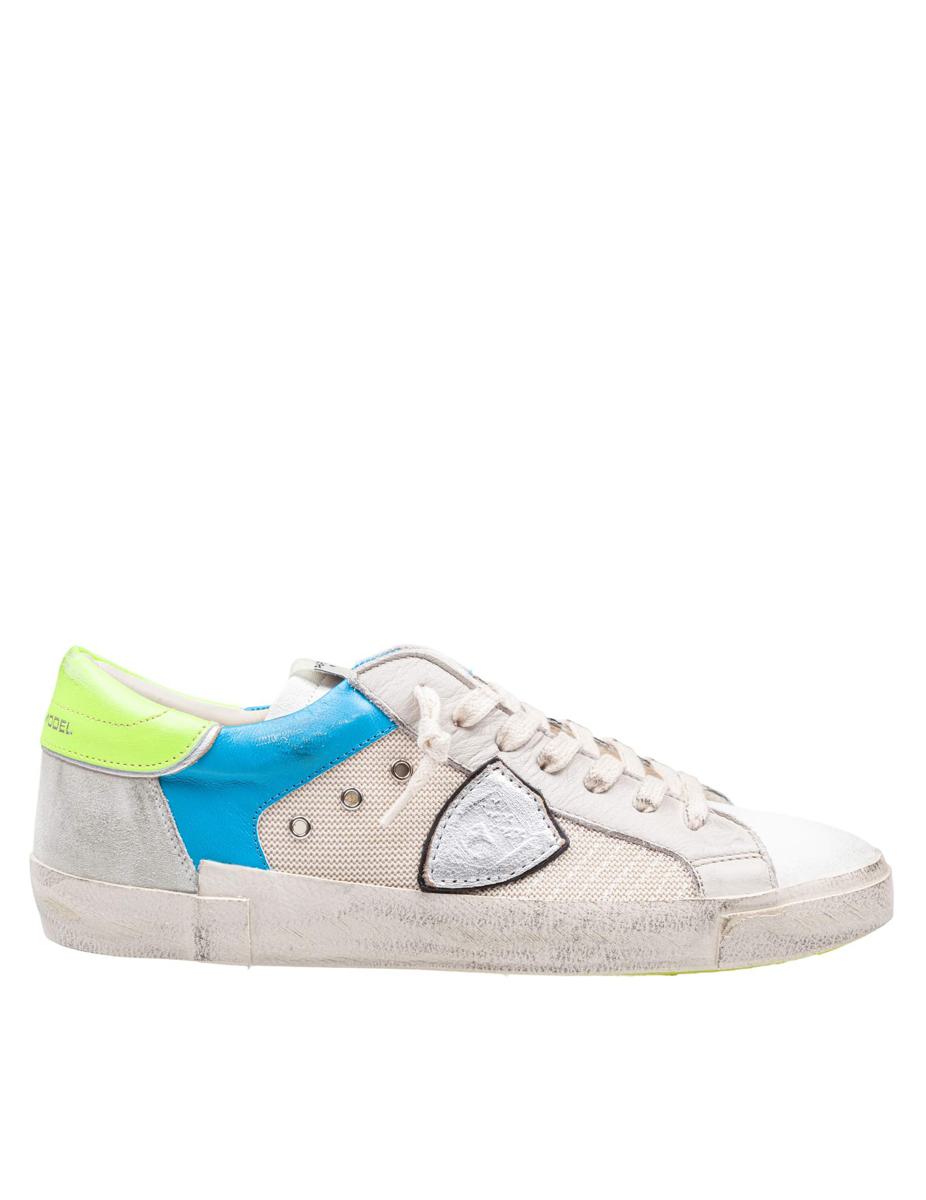 Philippe Model Sneakers In Leather, Fabric And Suede