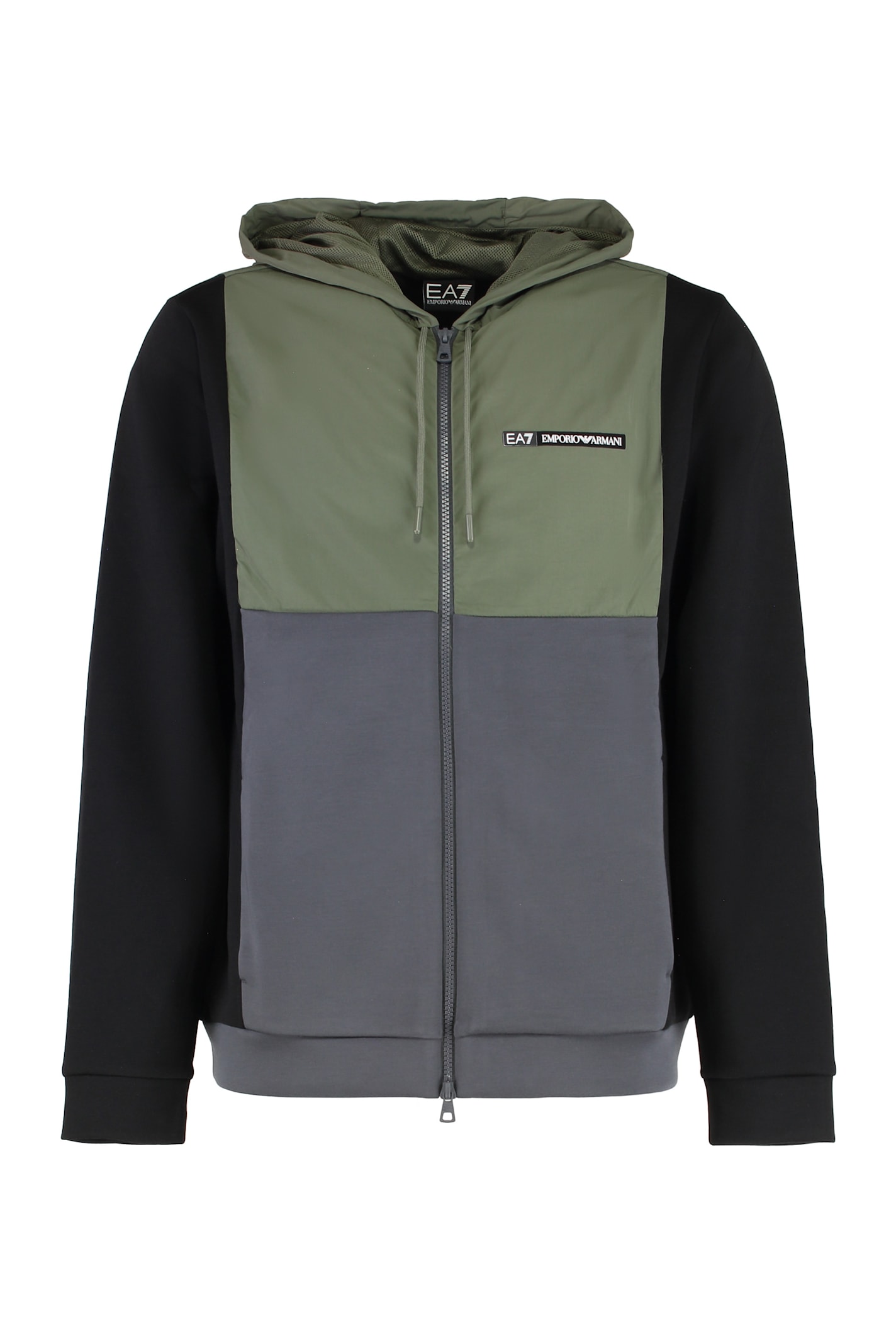 EA7 Techno Fabric Full-zip Sweatshirt