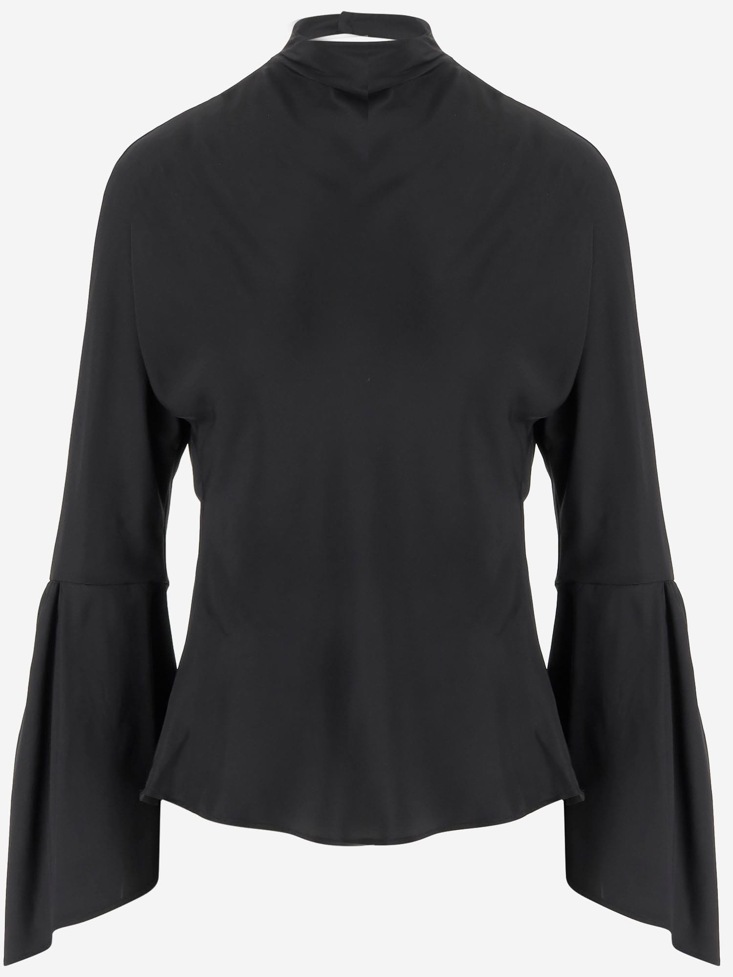 Pinko Blatz Blouse In Acetate And Silk