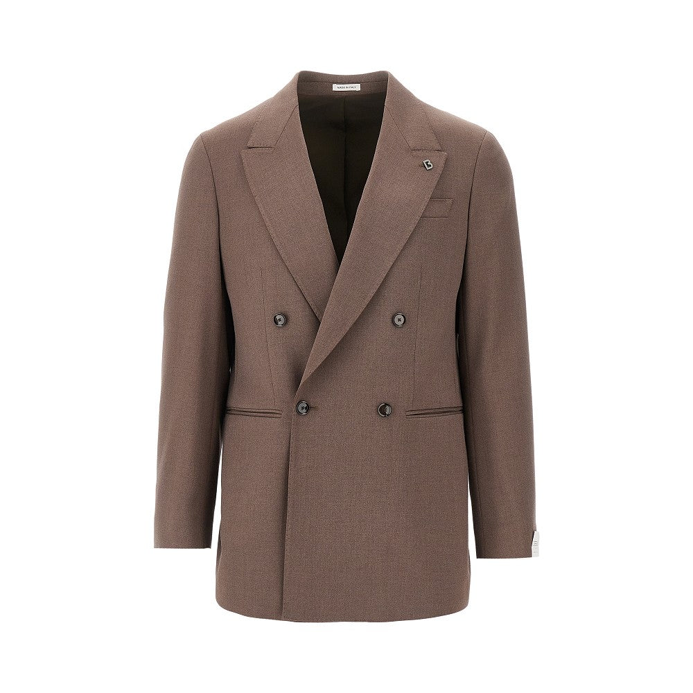 BRERAS 'Arezzo' twill double-breasted jacket Man