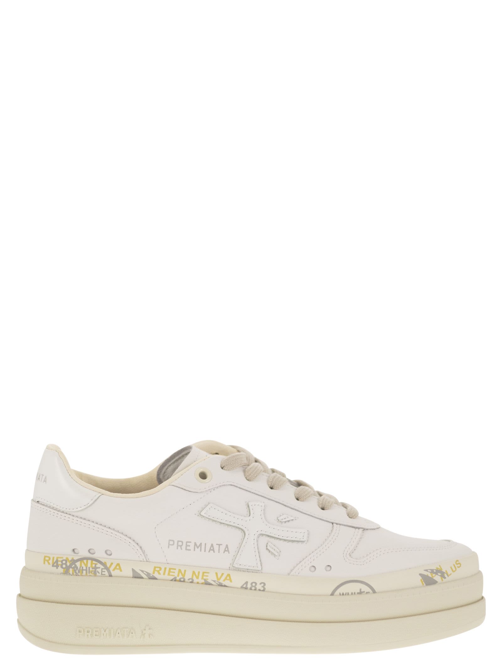 Premiata Micol Leather Sneakers
