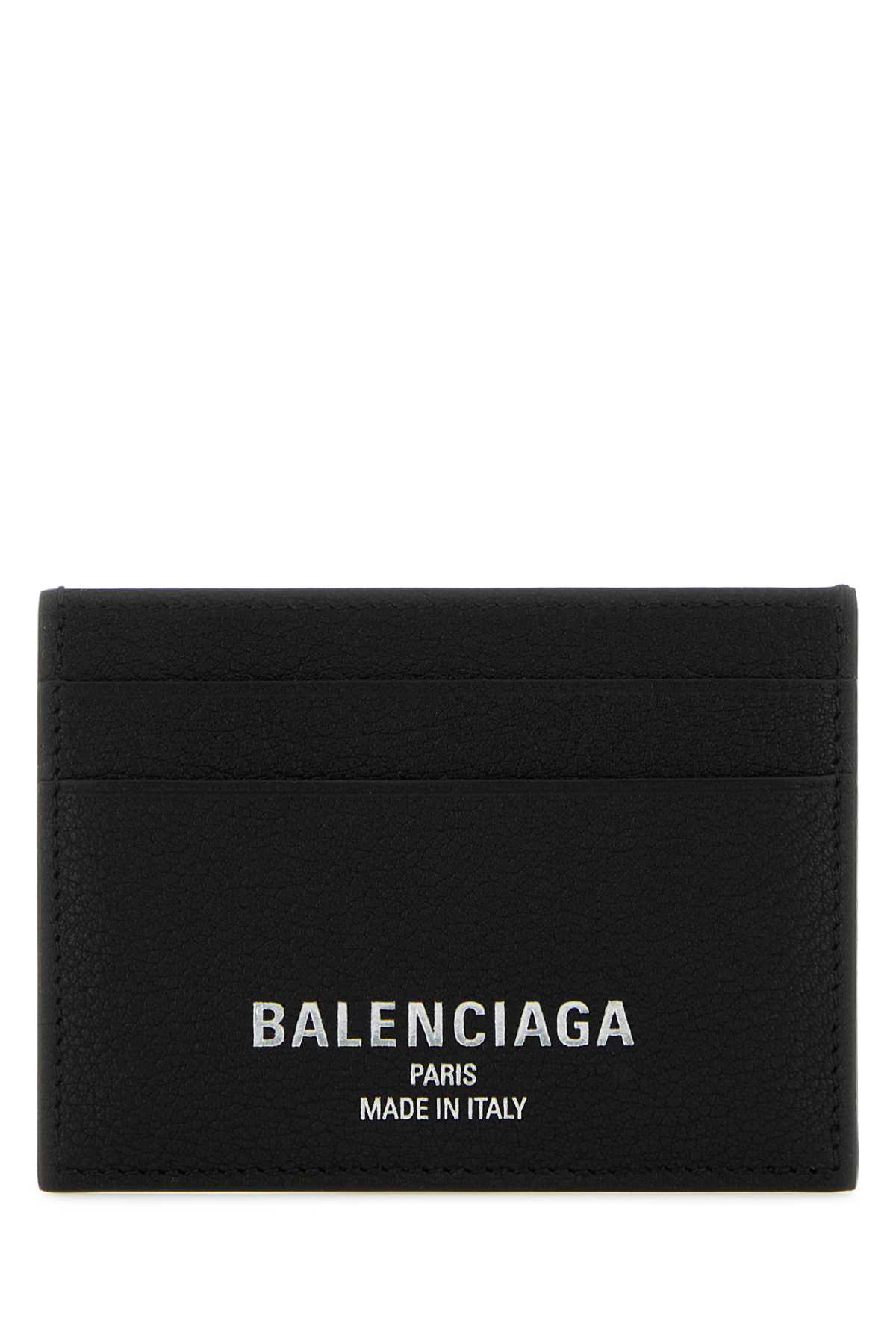 Balenciaga Black Leather Card Holder