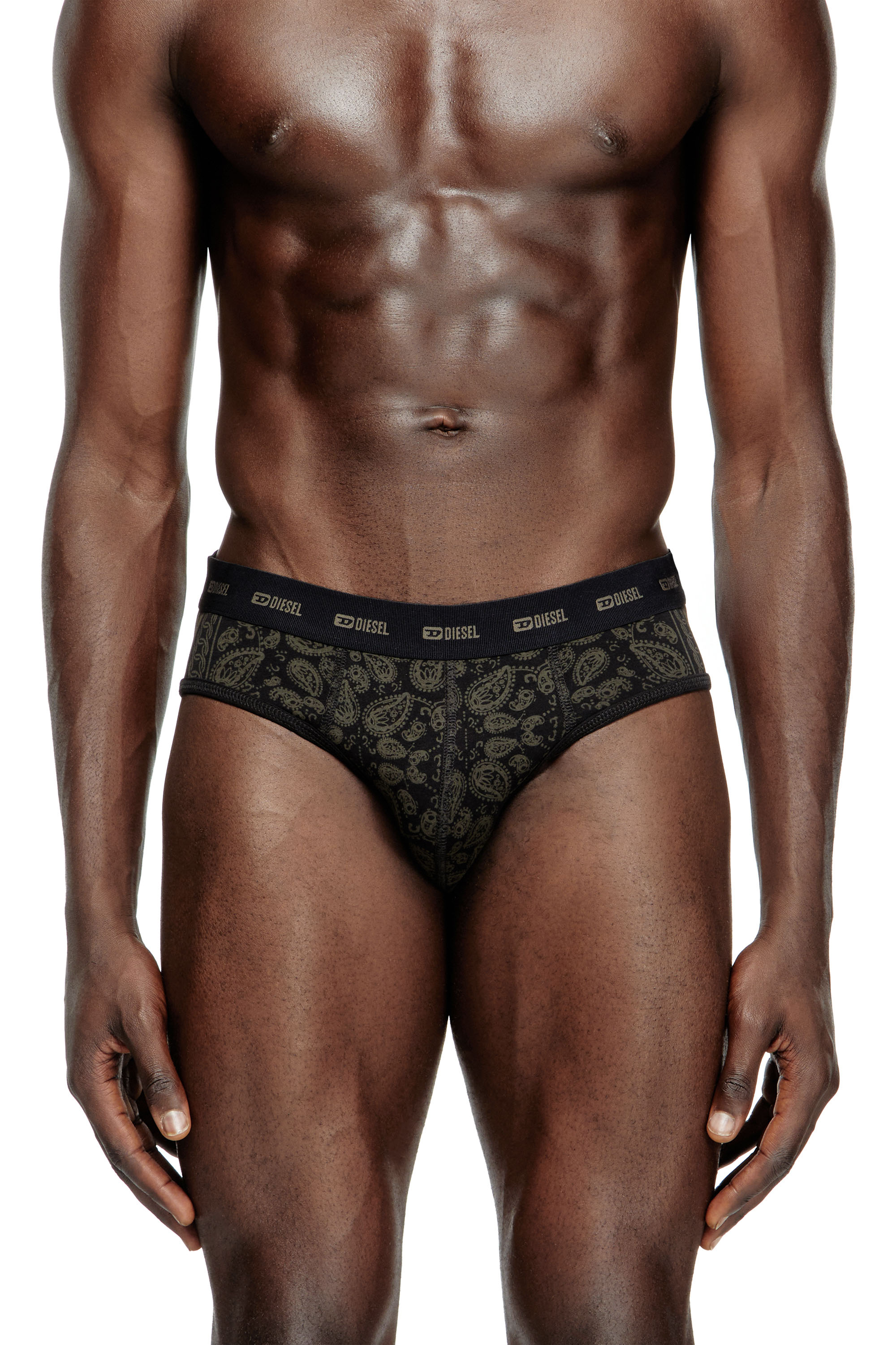 Diesel - 3-pack stretch cotton briefs with Bandana print - Briefs - Man - Multicolor