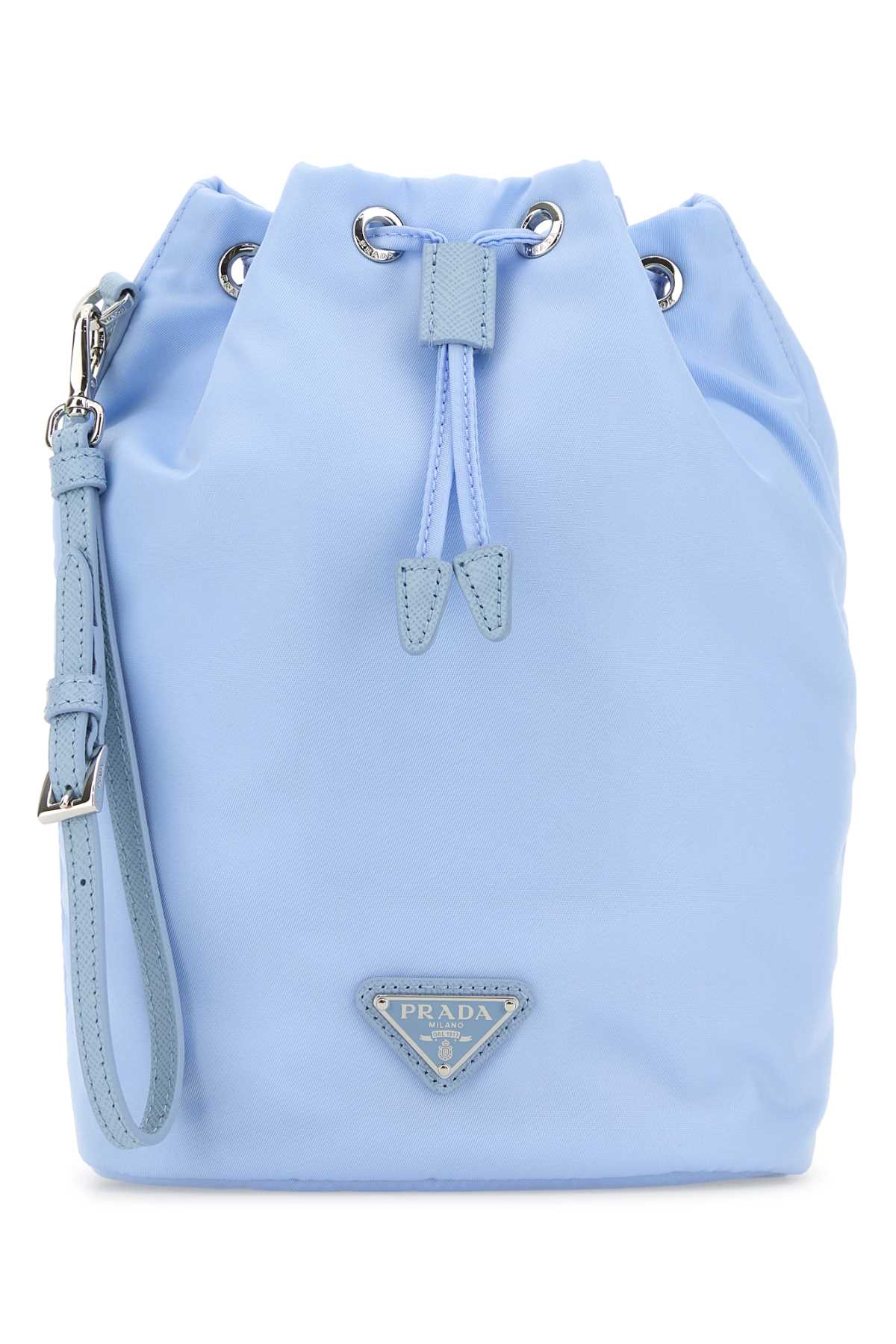 Prada Light Blue Nylon Clutch