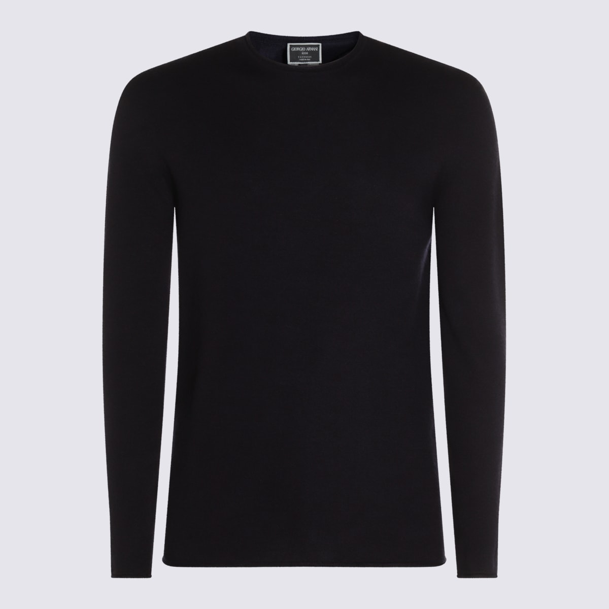 Giorgio Armani Navy Blue Wool Knitwear