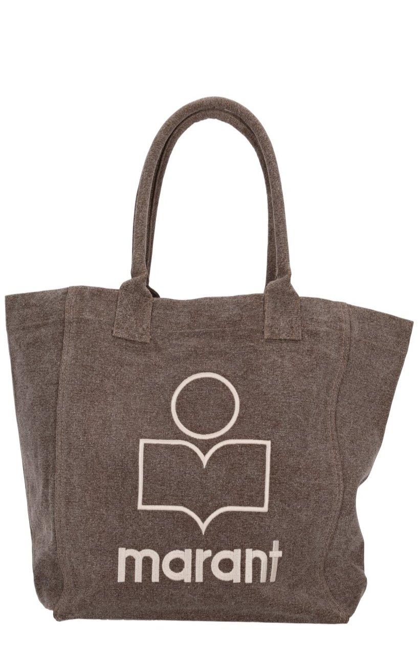Marant Étoile Yenky Logo Embroidered Tote Bag