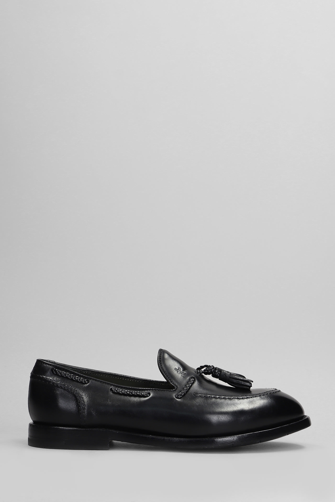 Premiata Loafers In Black Leather