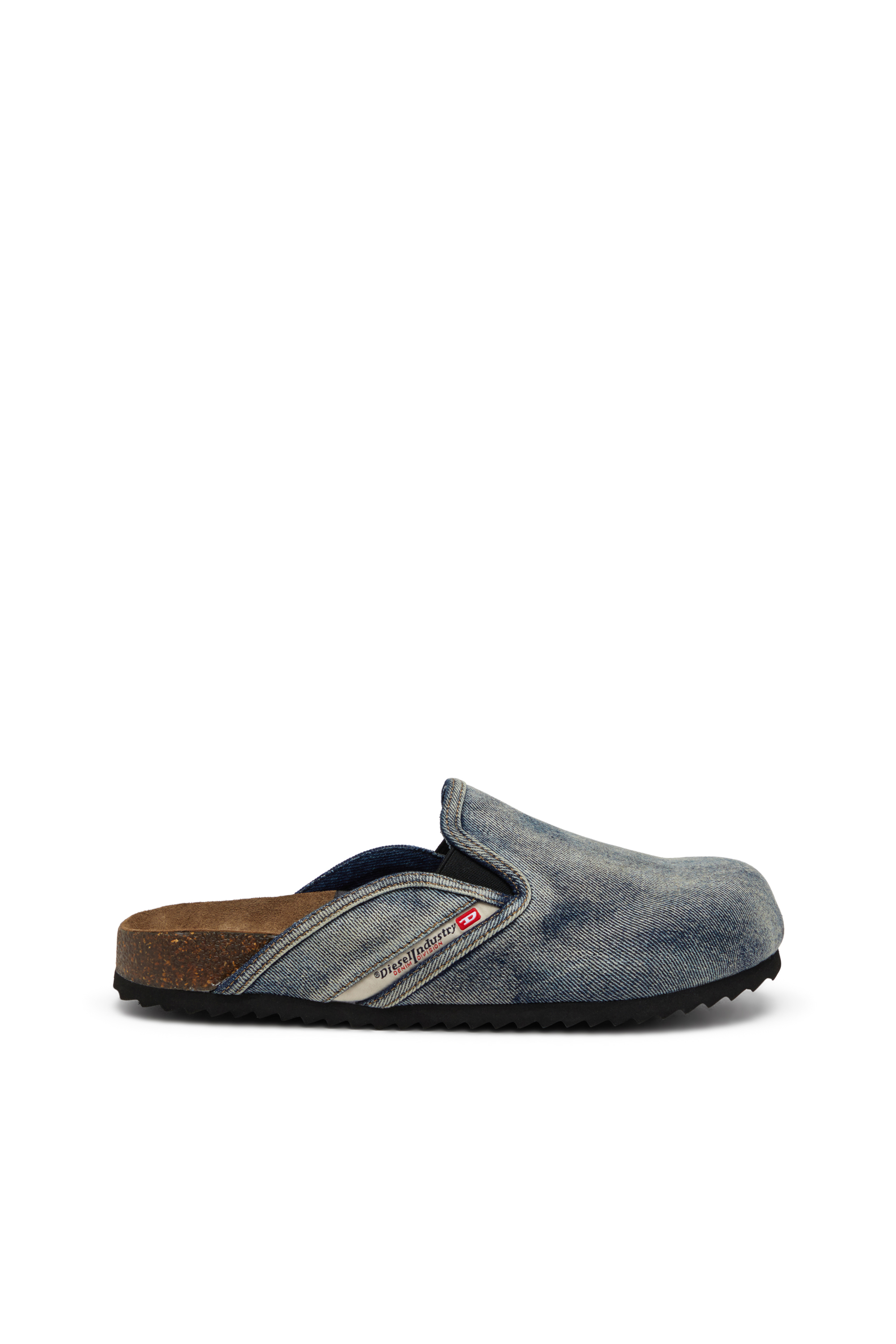 Diesel - D-Woodstock-Denim mules - Slides - Man - Blue