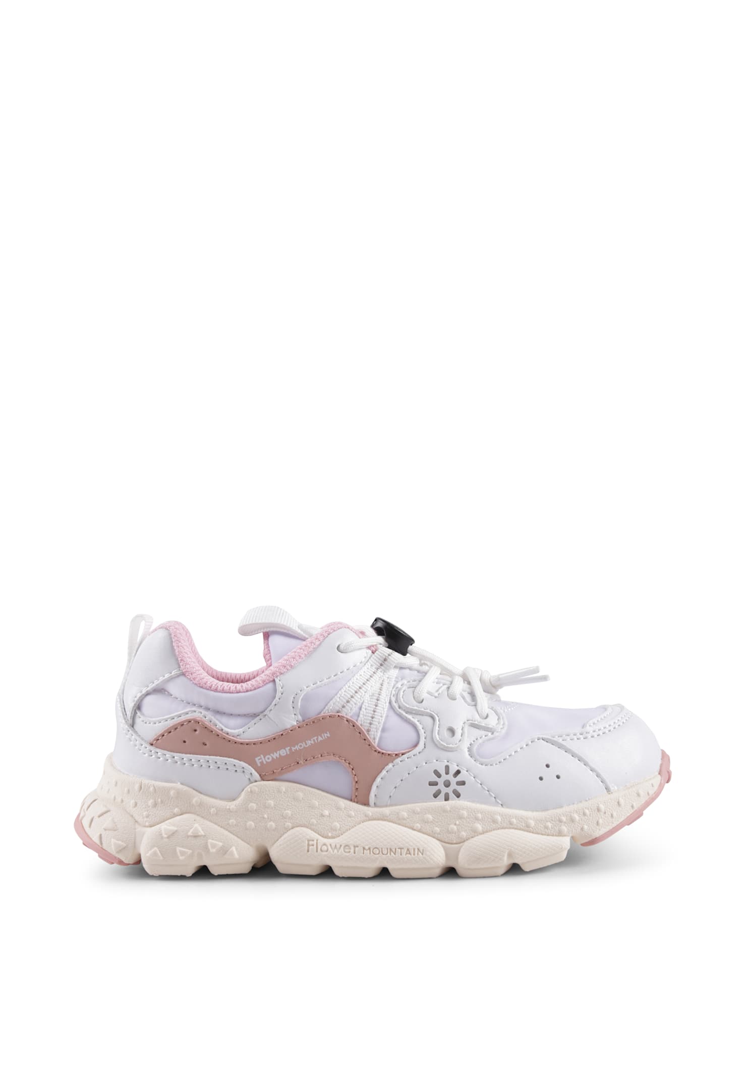 Flower Mountain White Sneakers For Girl