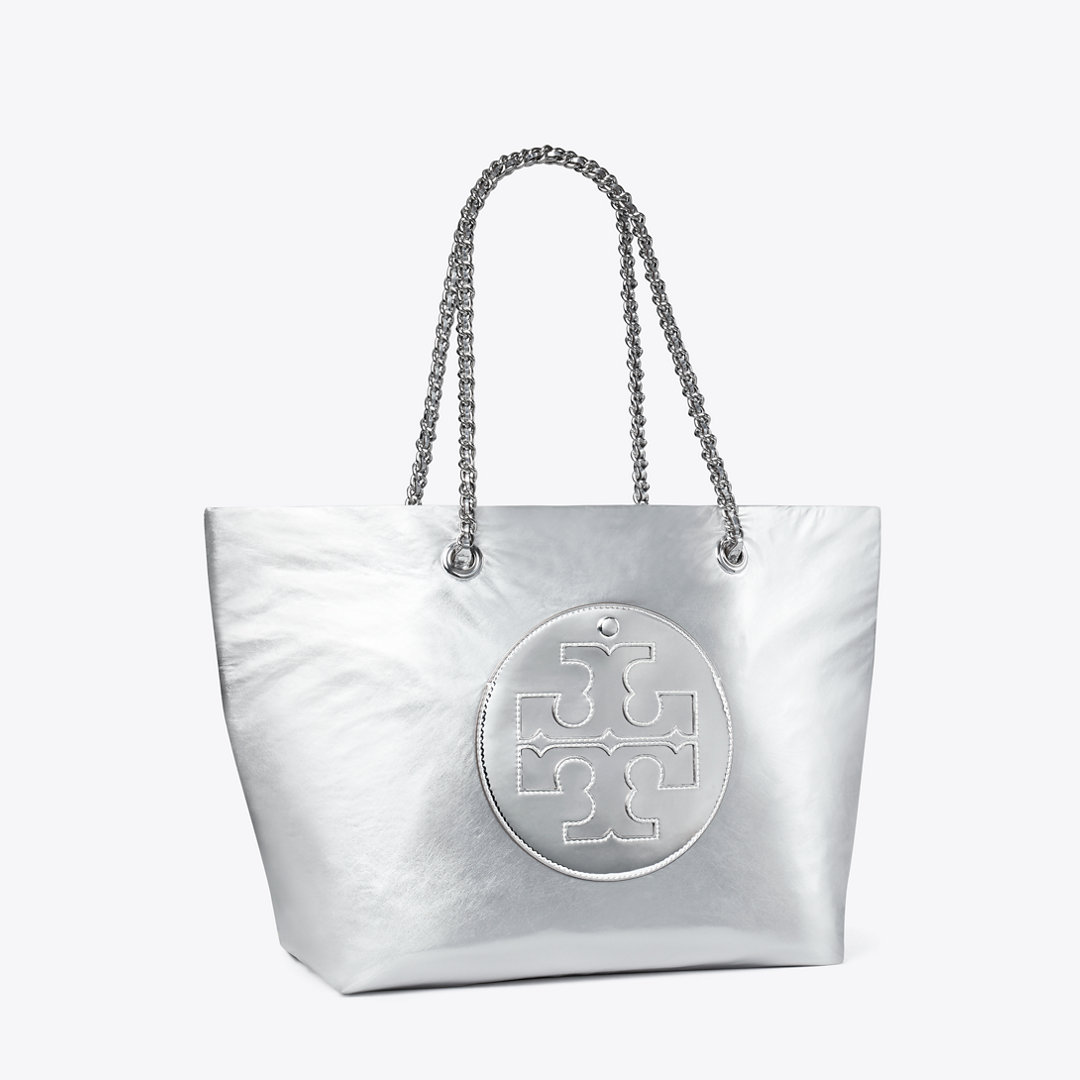 Tory Burch Ella Chain Metallic Tote
