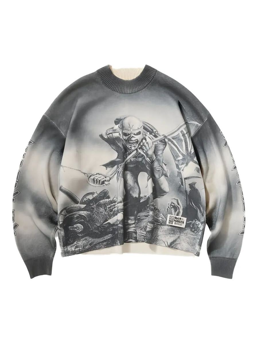 呈现Iron Maiden Trooper针织服装