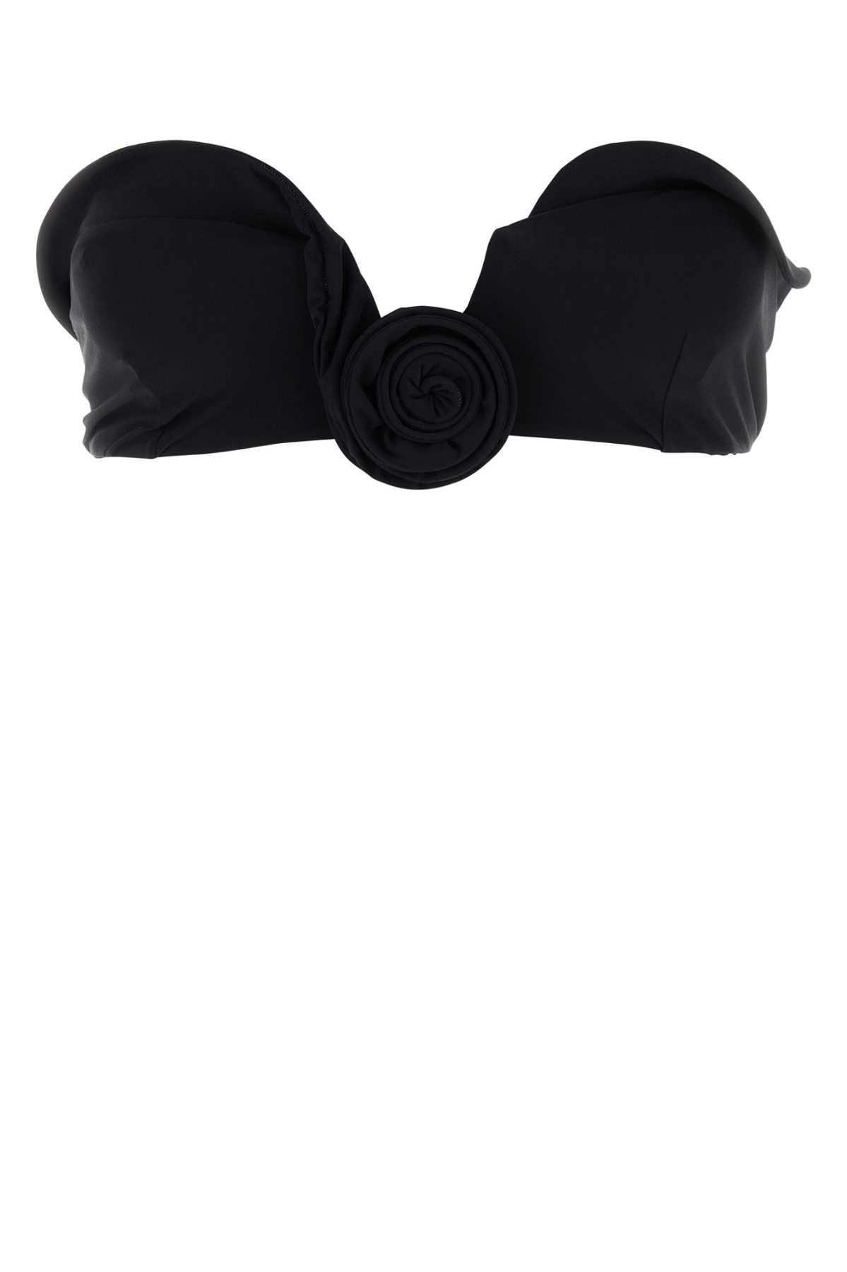 Magda Butrym Black Stretch Nylon Bikini Top