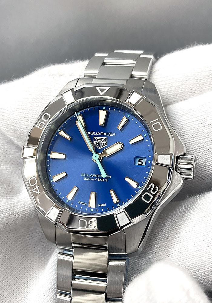 TAG HEUER Aquaracer Professional 200 Solargraph SS 34MM Blue Dial Women's Watch WBP1311.BA0005