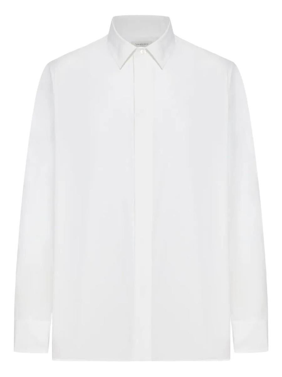 Saint Laurent Cotton Poplin Cassandre Shirt Clothing