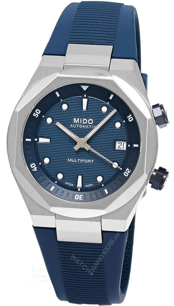 MIDO Multifort 8 Two Crowns Automatic 40MM Blue Dial Men's Watch M047.507.17.041.00 / M0475071704100