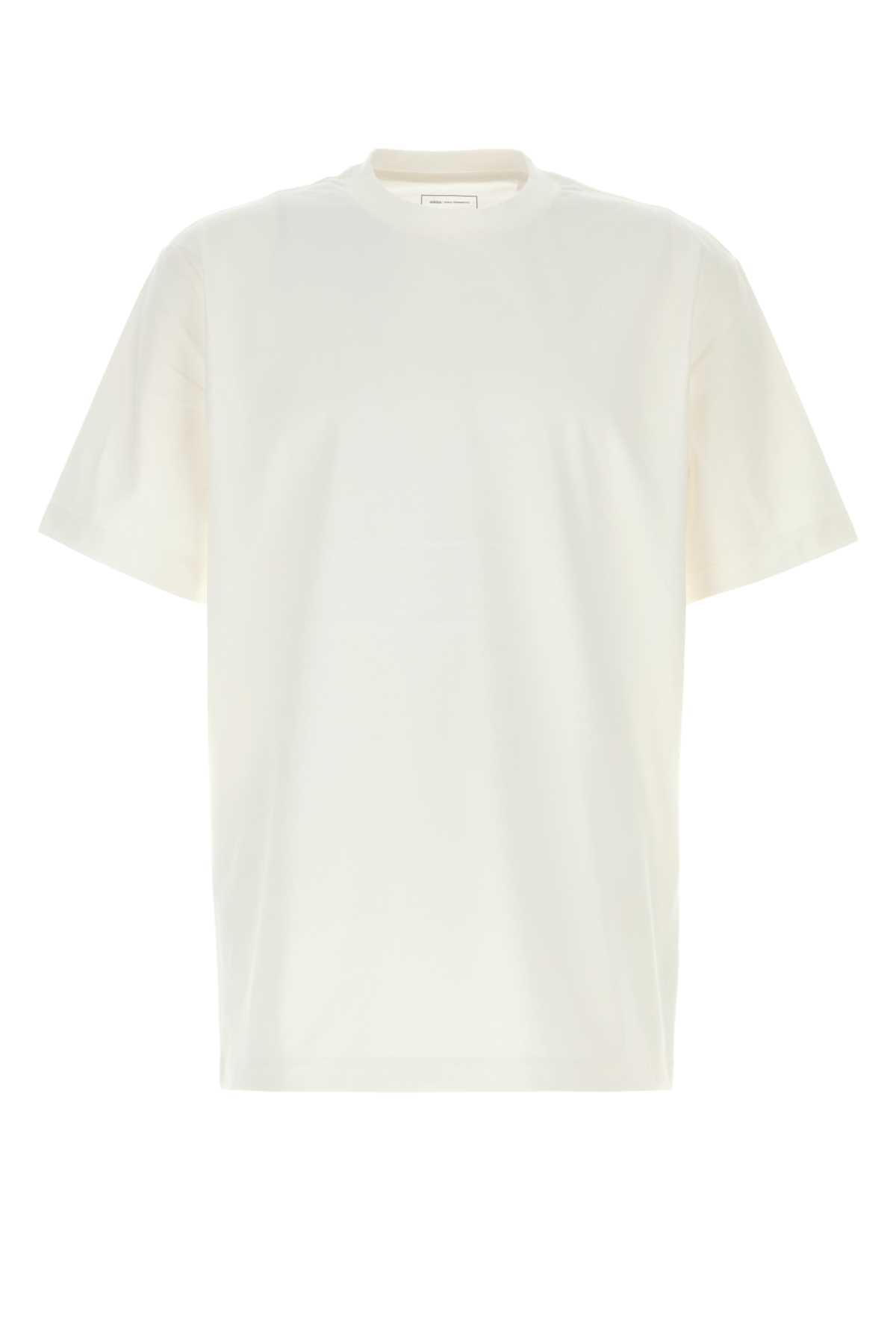 Y-3 White Cotton T-shirt