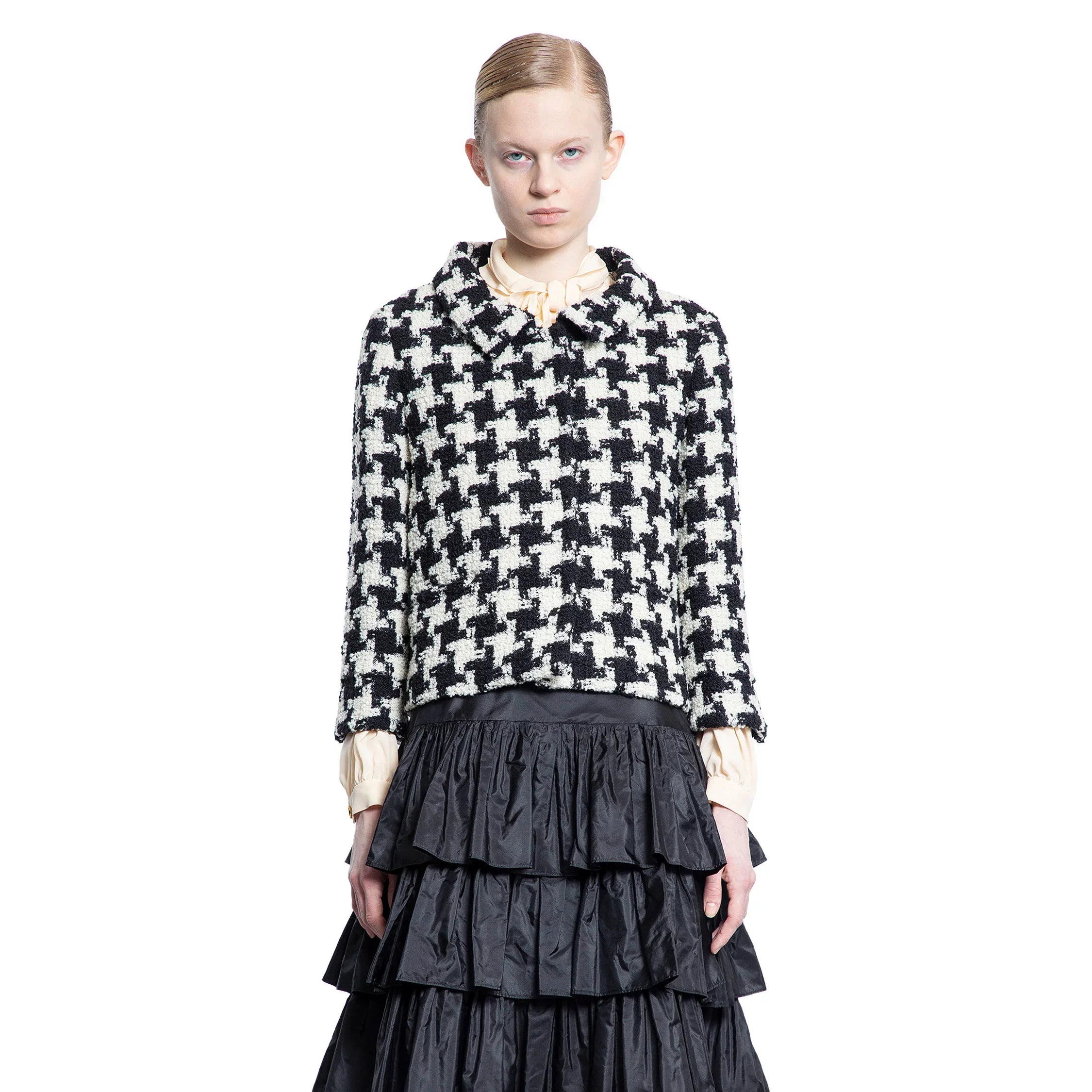 Houndstooth Tweed Jacket