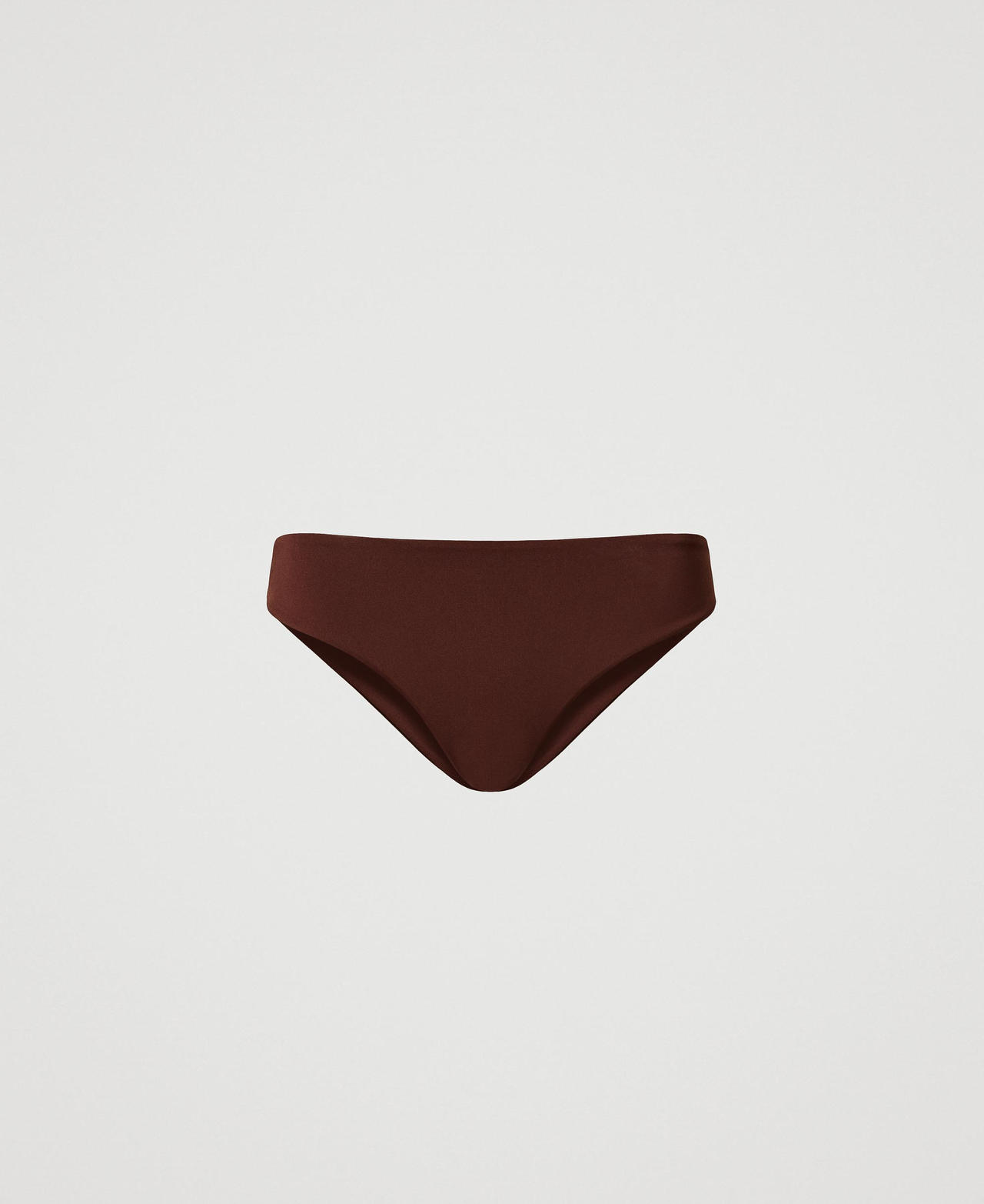 Twinset Plage - Slip de bain avec Oval T, Brown Stone, Taille: I
