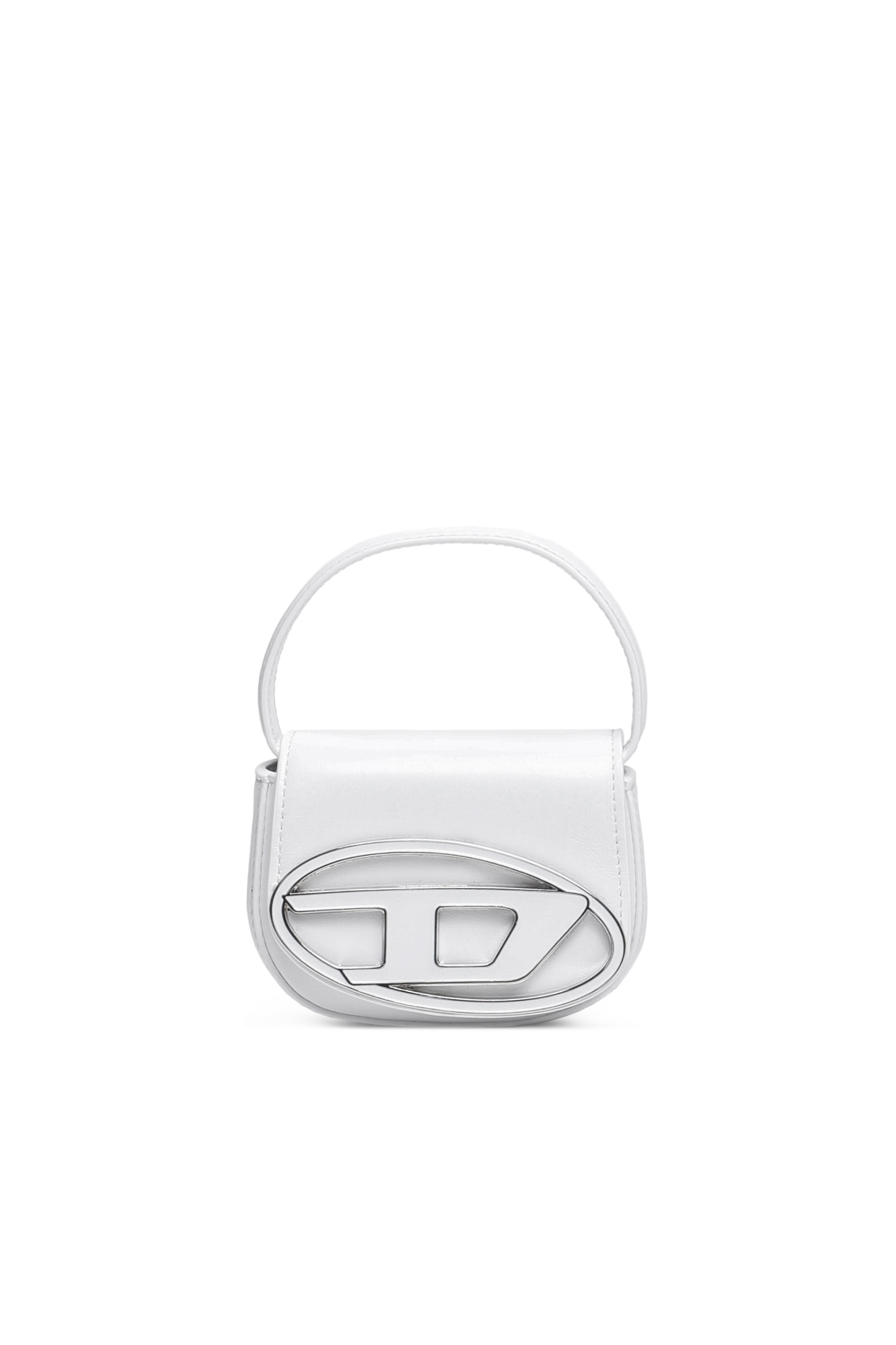 Diesel - 1DR XS-Iconic mini bag with D logo plaque - Handbags - Woman - White