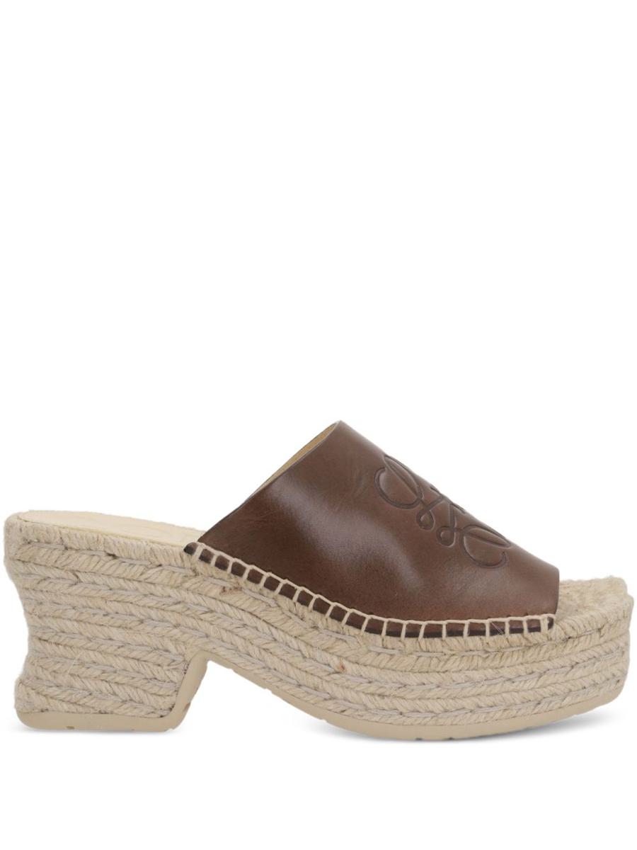 Loewe x Paula's Ibiza Petal Vegetal Leather Mules