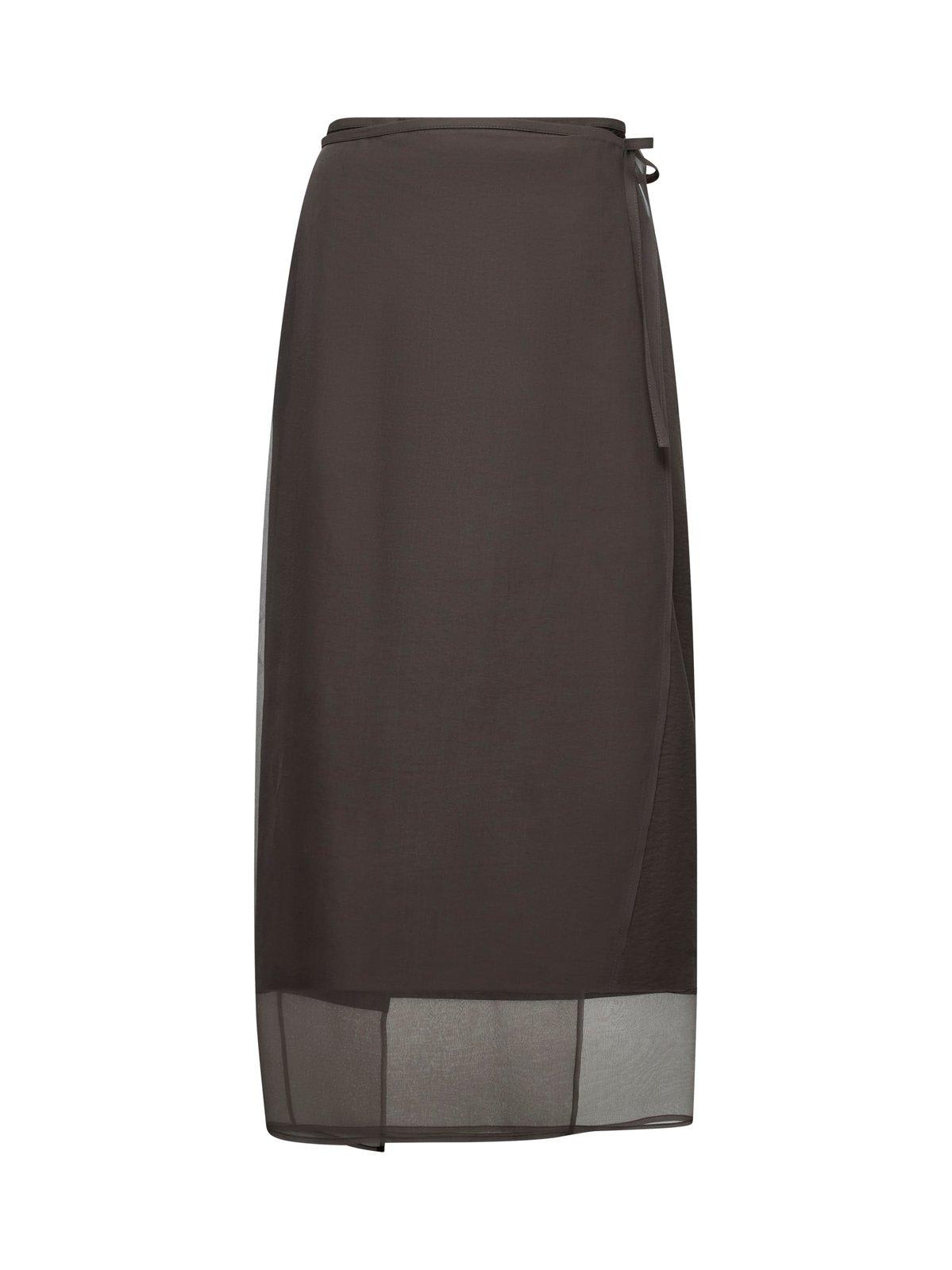 Brunello Cucinelli Layered Midi Skirt