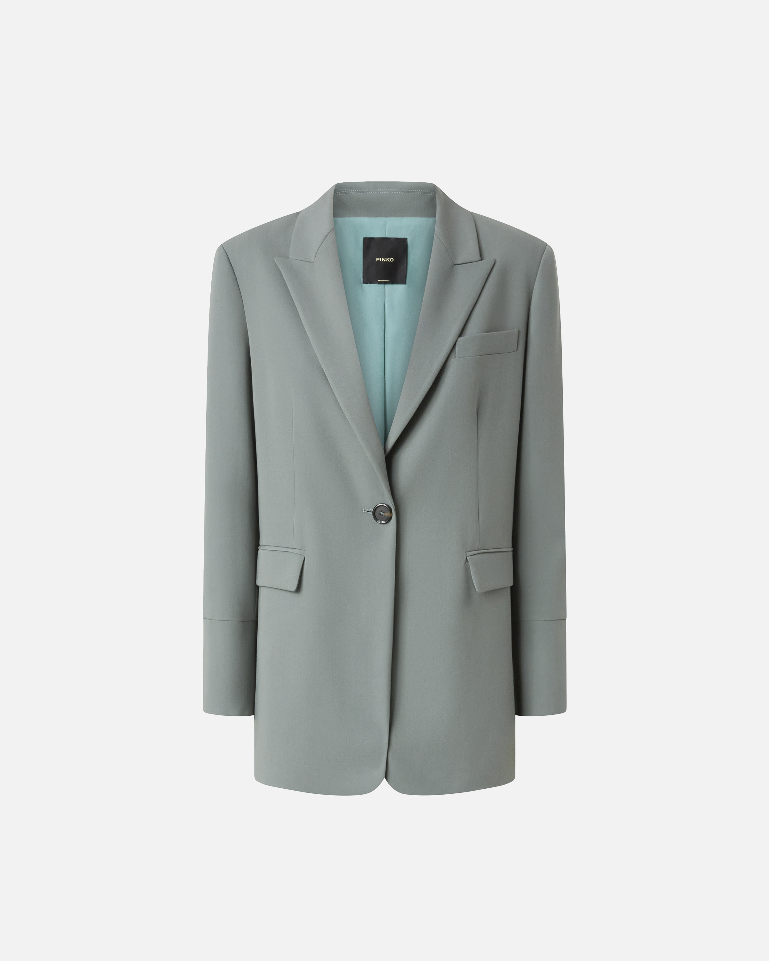 Pinko, Oversized stretch blazer, Embrun marin, 46
