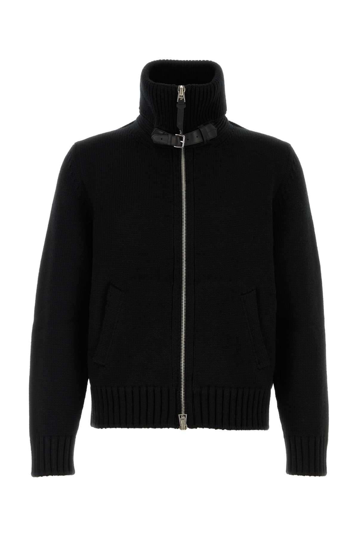 Tom Ford Black Wool Cardigan