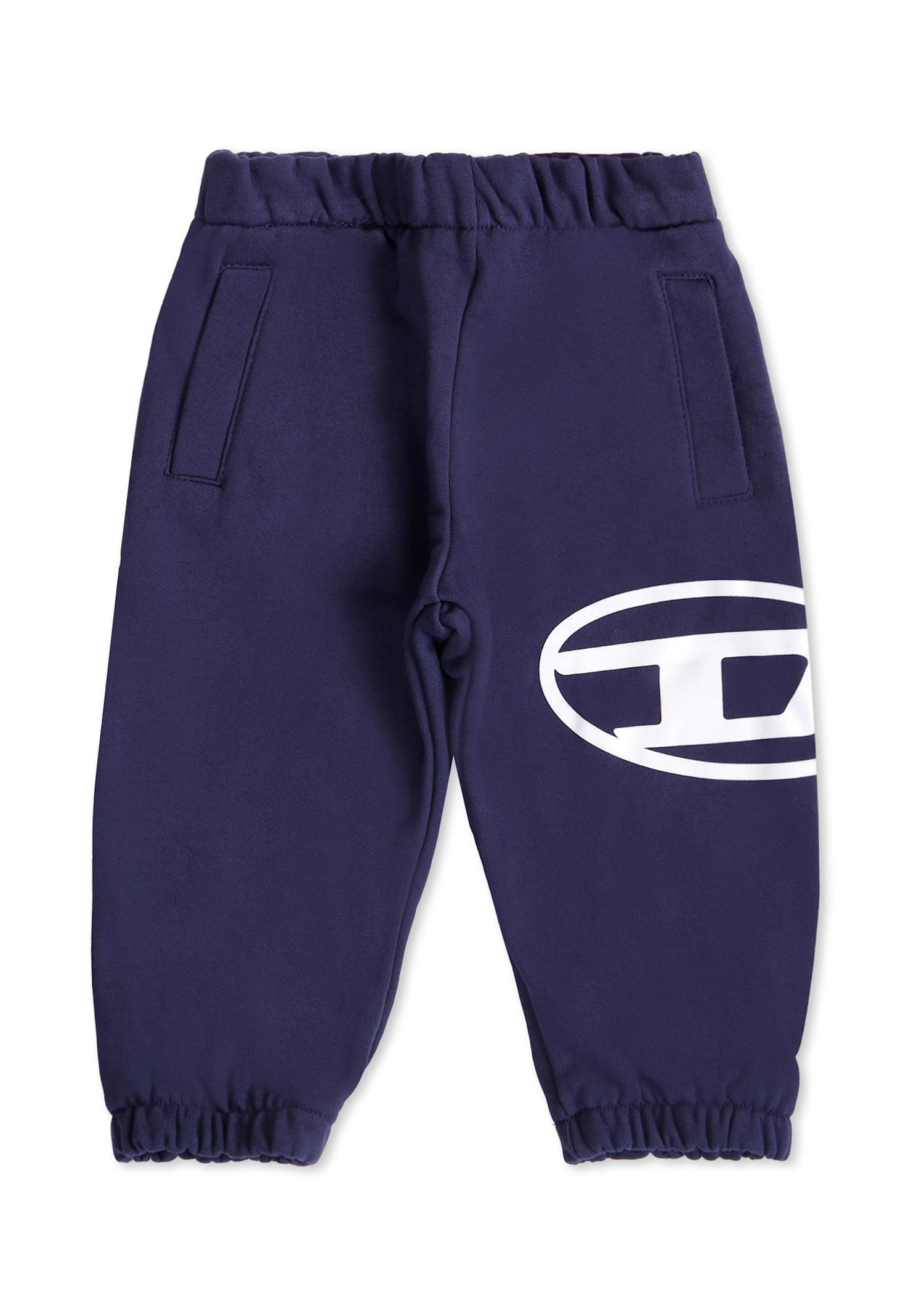 Diesel Blue Trousers For Baby Boy With Logo