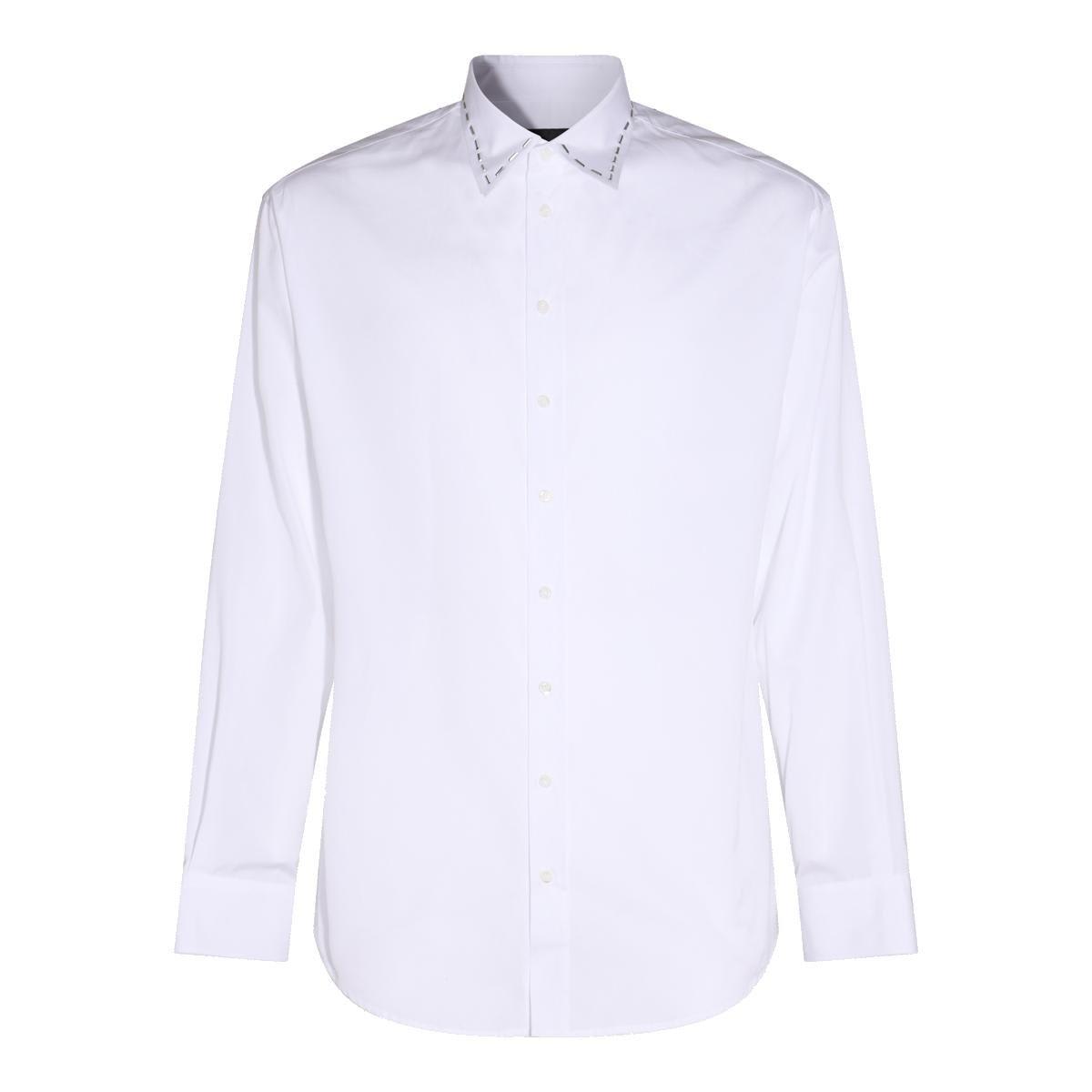 Dsquared2 Stitch Detailed Curved Hem Shirt