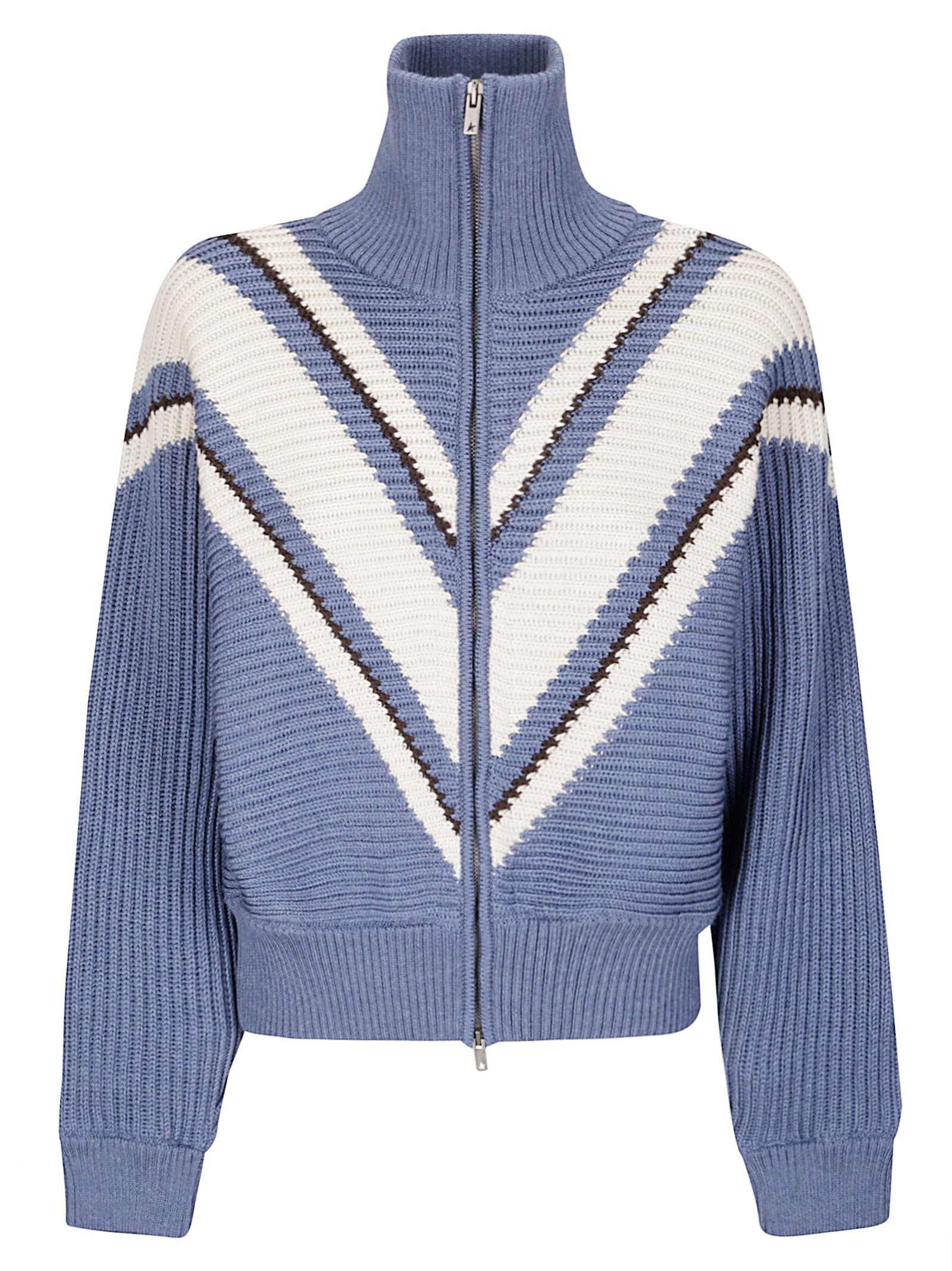 Golden Goose Journey Ws Full Zip Odilia Knit Jacquard V Style