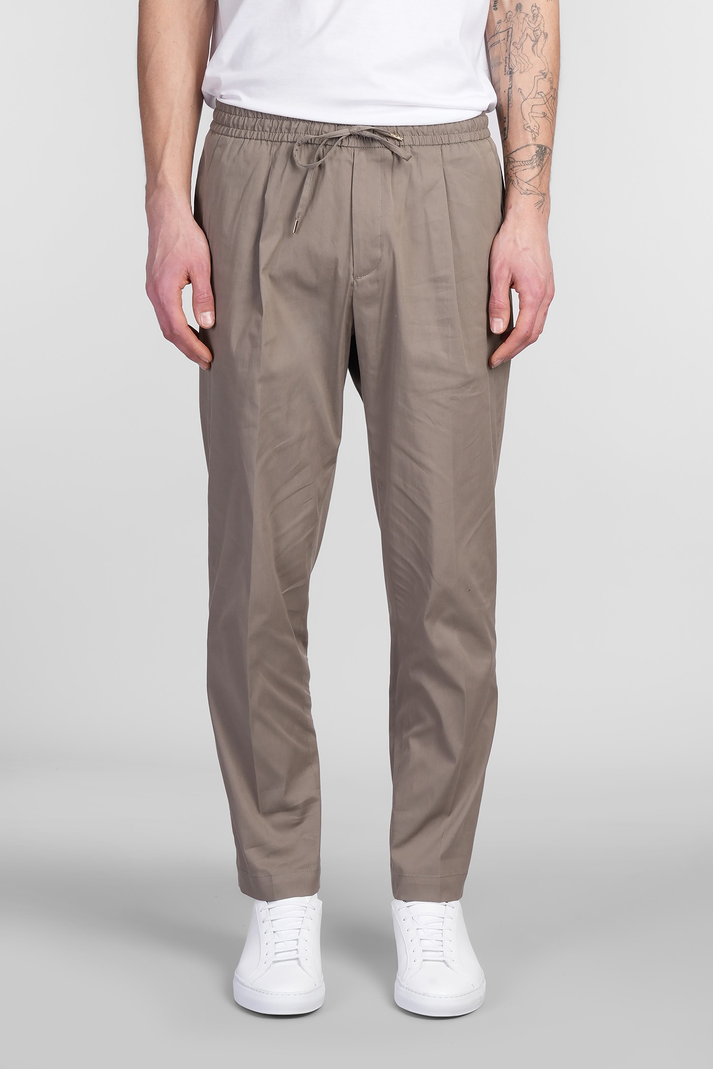 Briglia 1949 Wimbledons Pants In Taupe Cotton