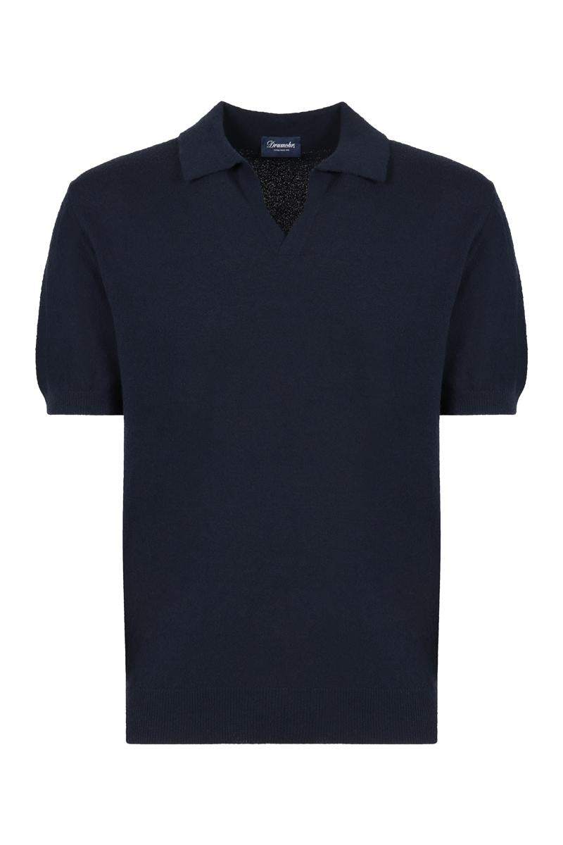 Drumohr Short Sleeve Cotton Polo Shirt