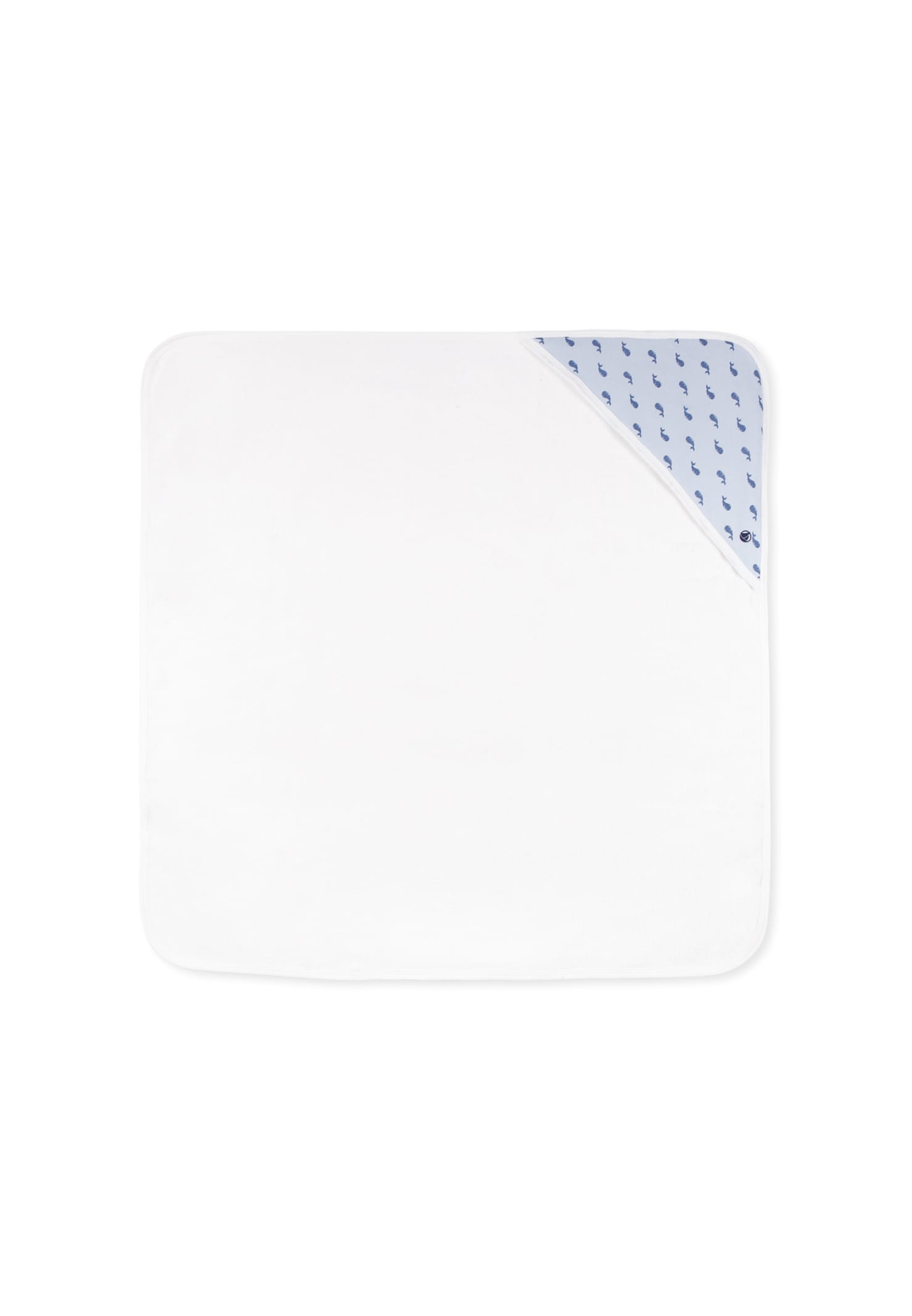 Petit Bateau Ivory Bathrobe For Baby Boy With Whale