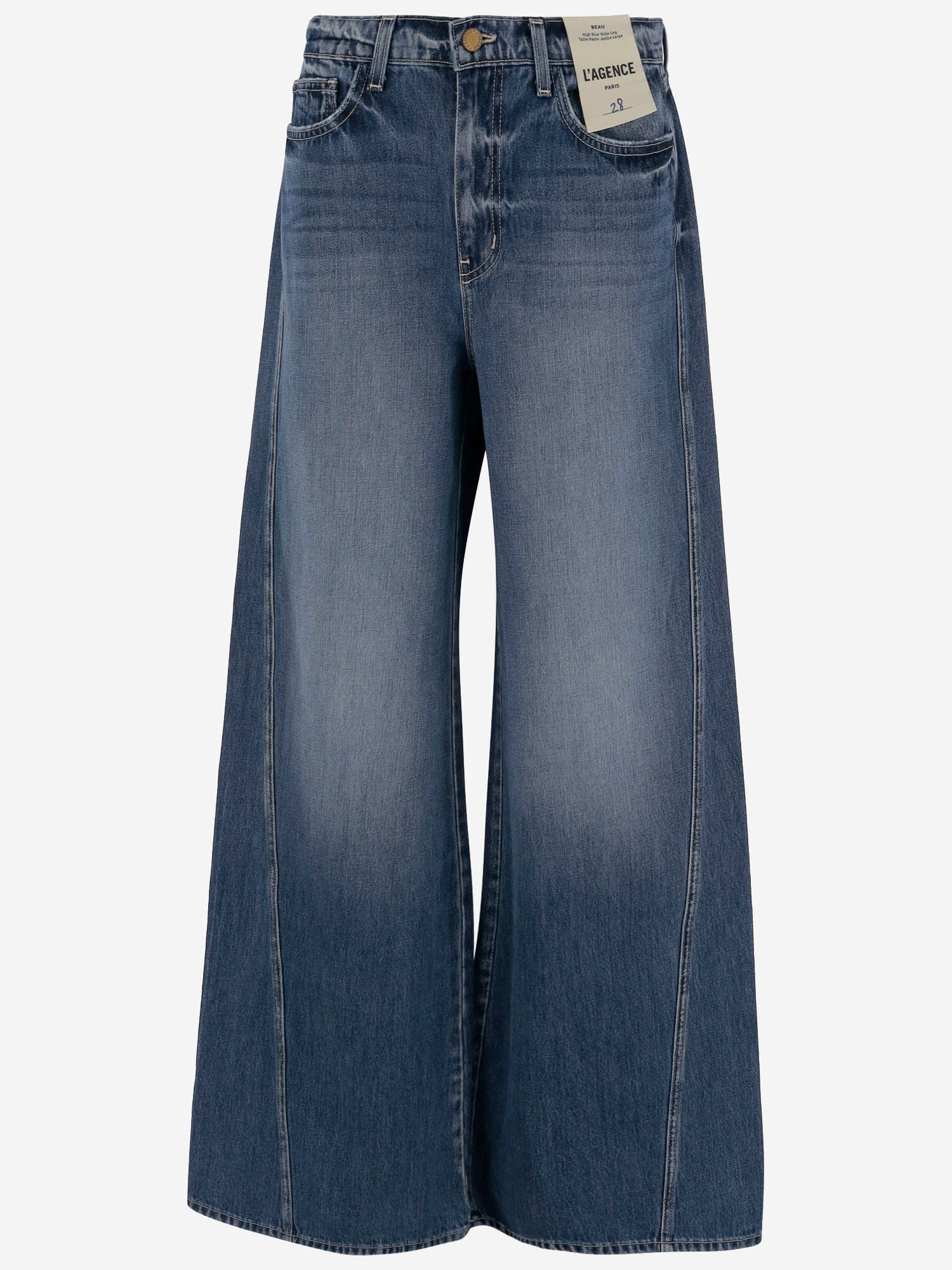 L'Agence Washed Palazzo Jeans
