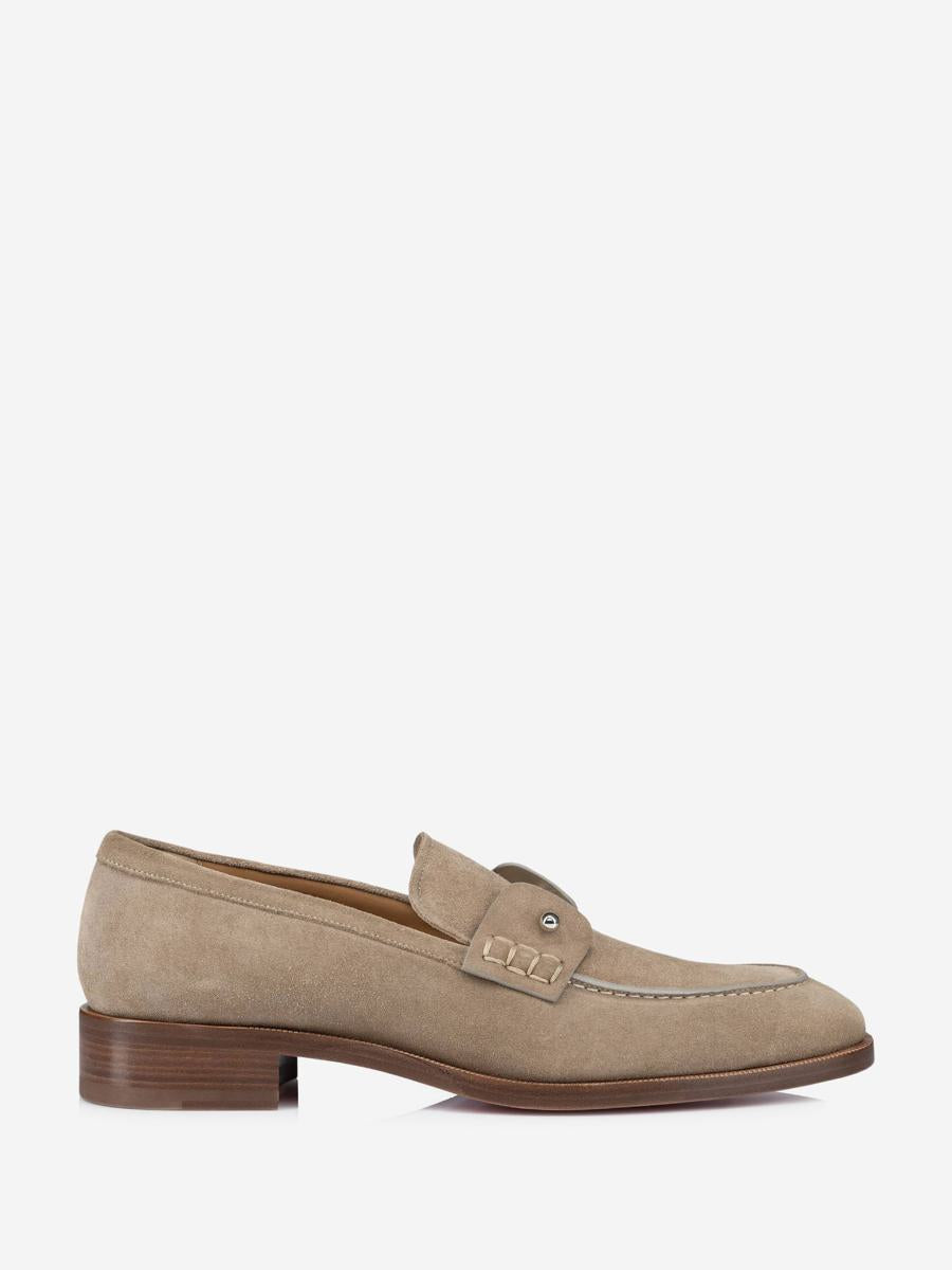 Christian Louboutin Chambelimoc Leather Moccasins