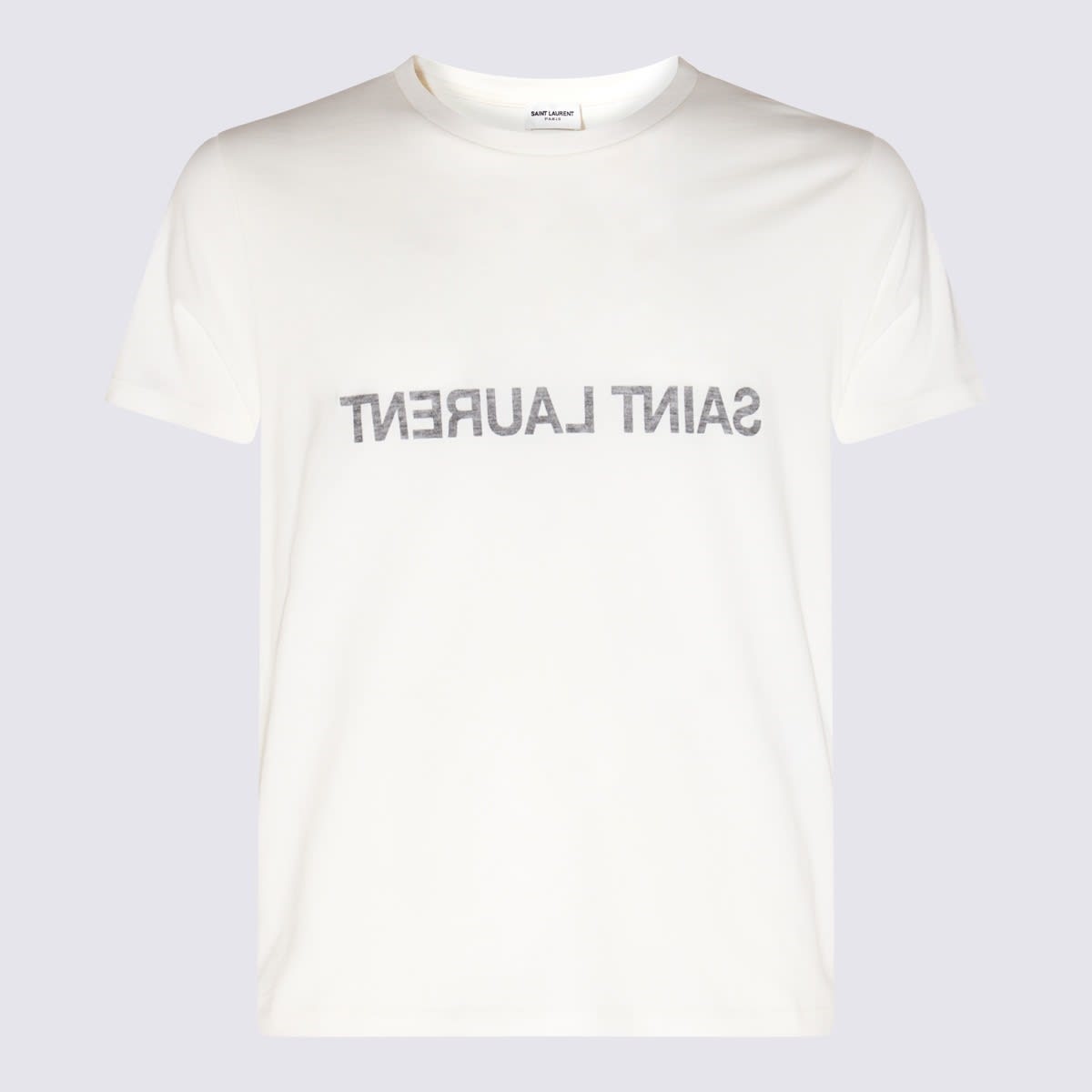 Saint Laurent White Cotton T-shirt