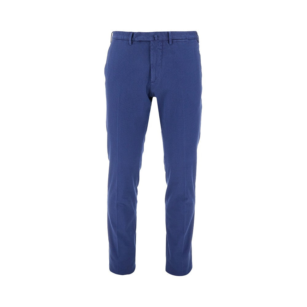 SANTANIELLO Stretch cotton trousers Man