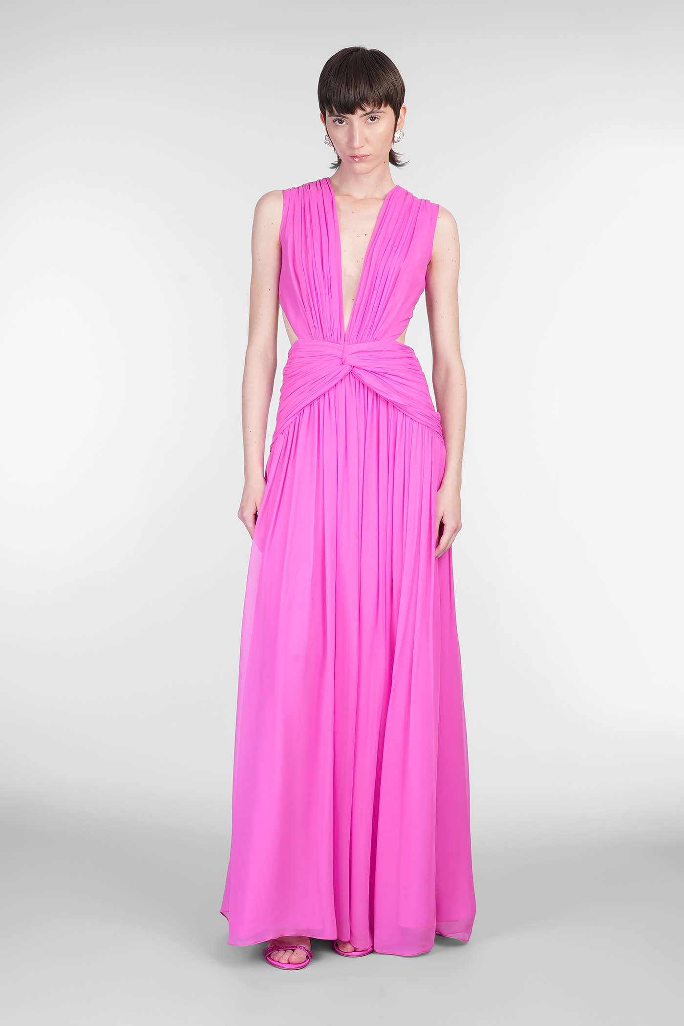 Costarellos Luccia In Fuxia Silk