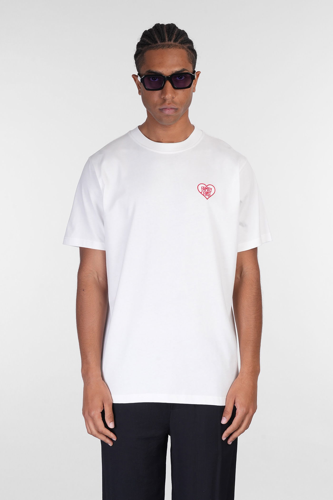 Family First Milano T-shirt In White Cotton