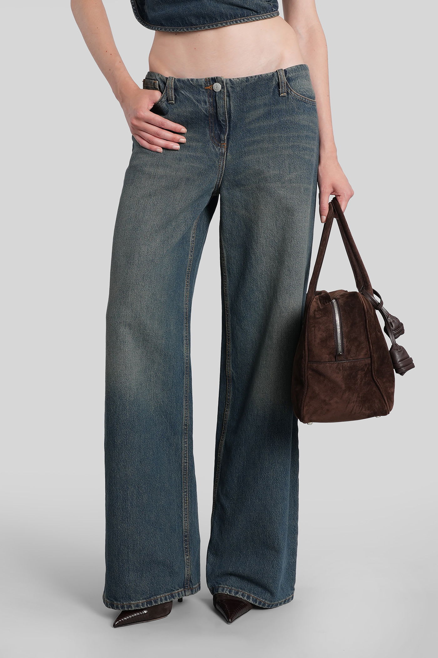 Magda Butrym Denim 03 Jeans In Blue Denim