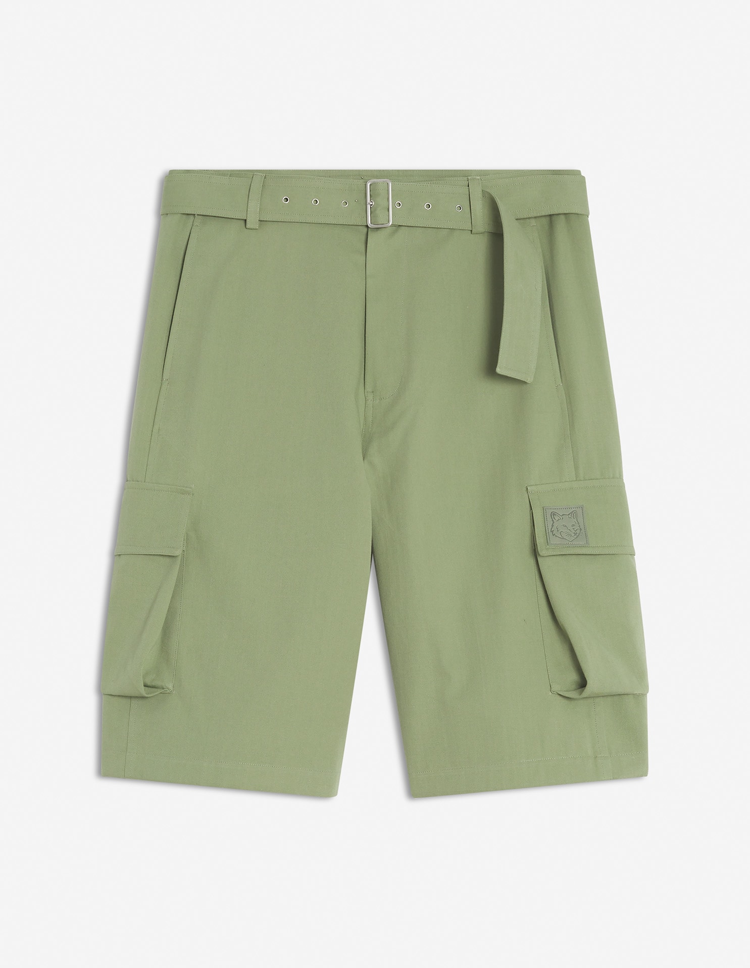 Maison Kitsuné Belted Cargo Bermuda