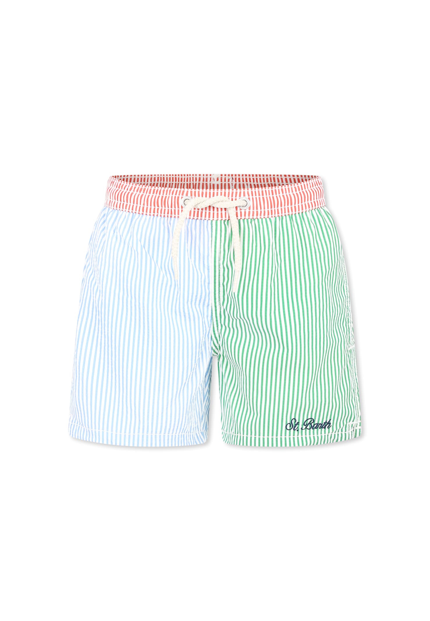 MC2 Saint Barth Multicolor Swim Shorts For Boy With Logo