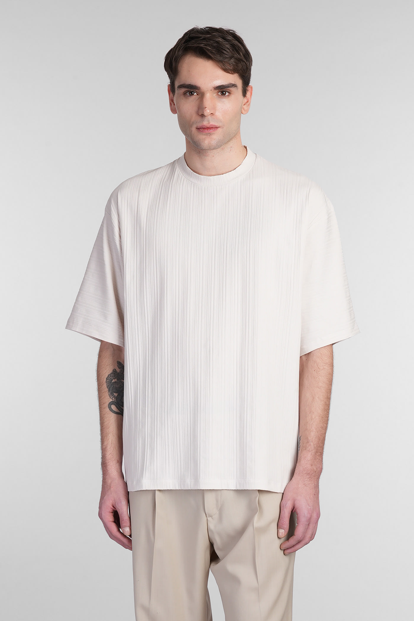 costumein Vant T-shirt In Beige Cotton
