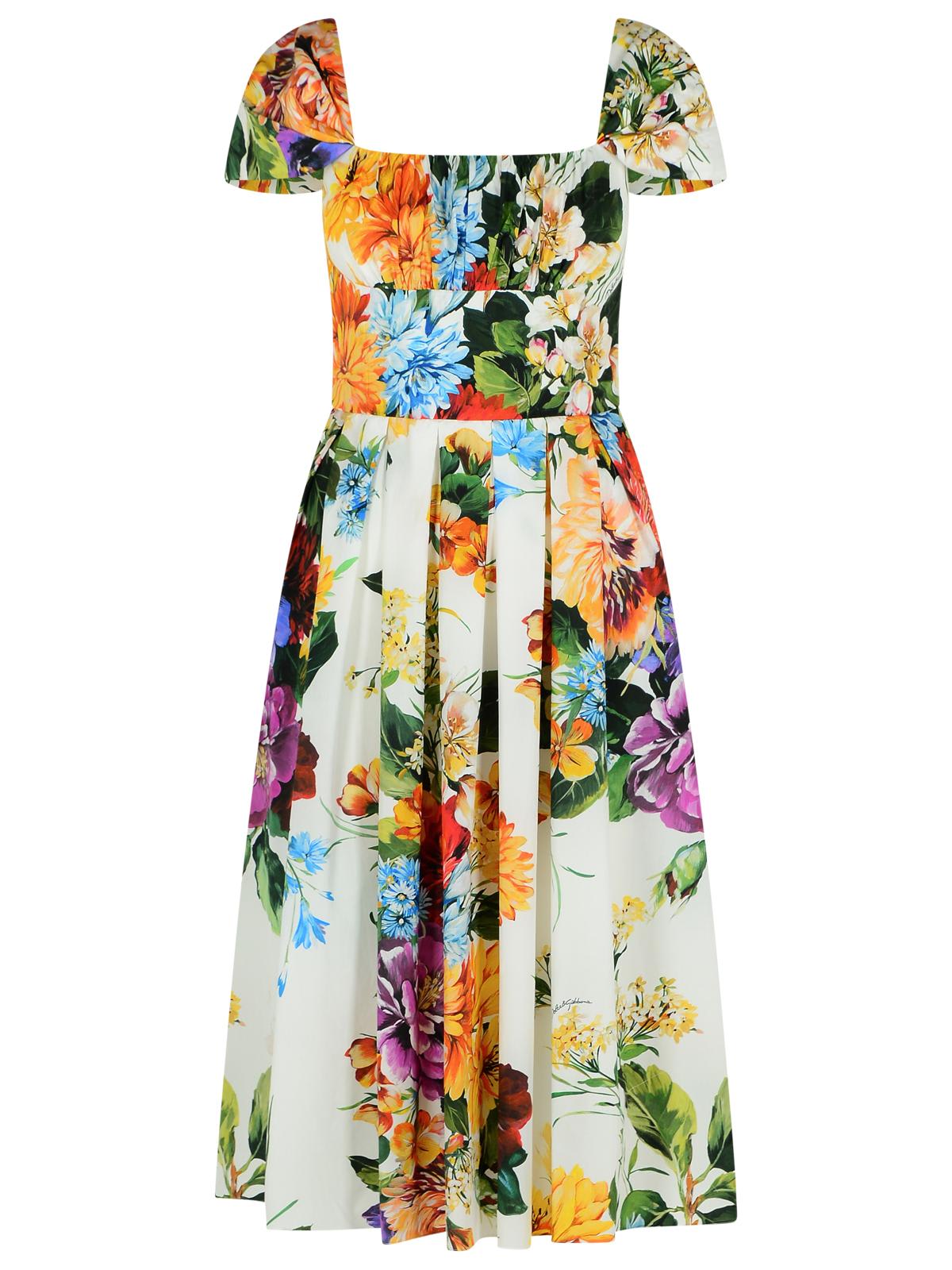 Dolce & Gabbana fiorato Multicolor Cotton Dress
