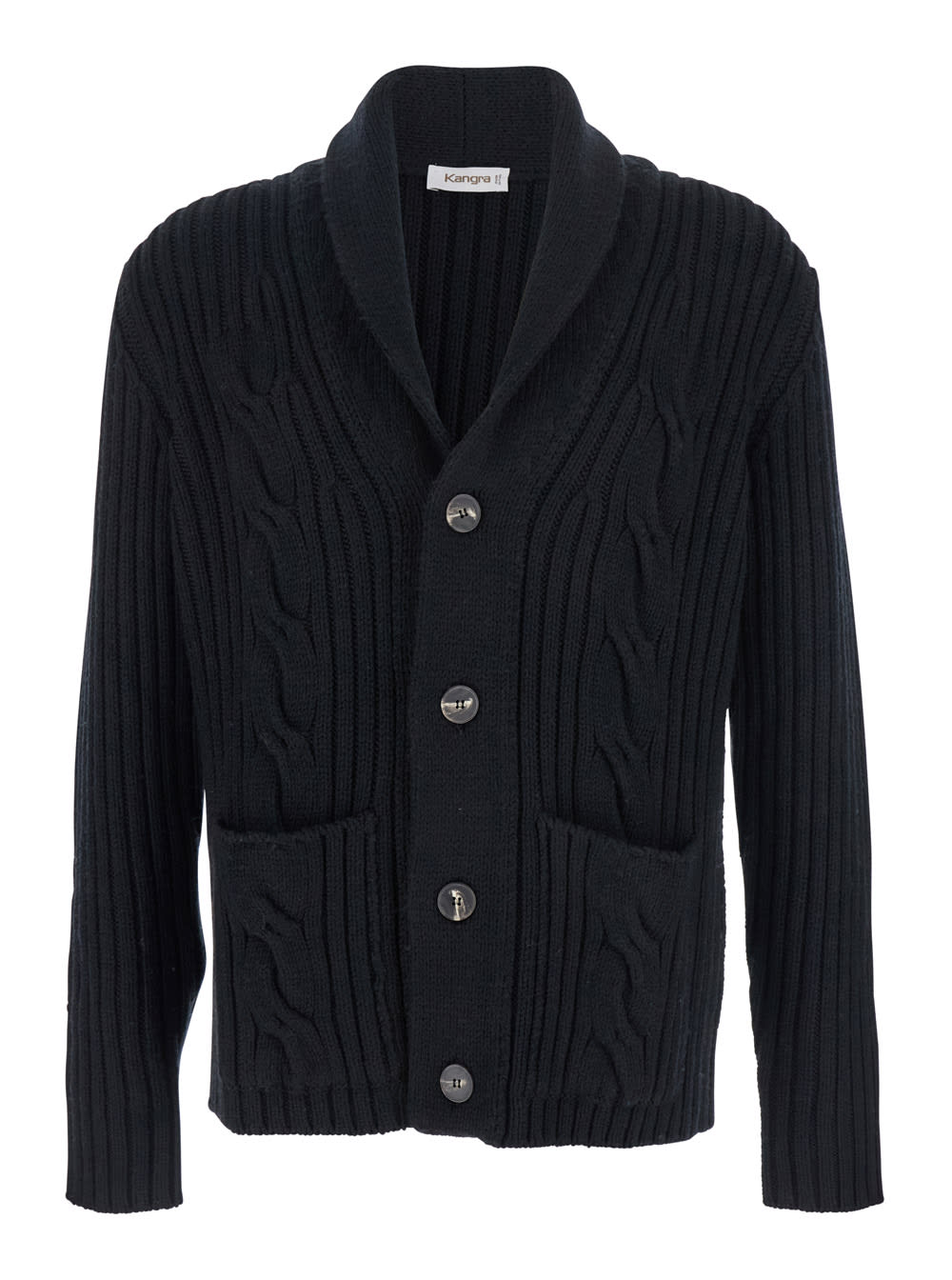 Kangra Cardigan Bottoni Con Trecce Finezza 3gg